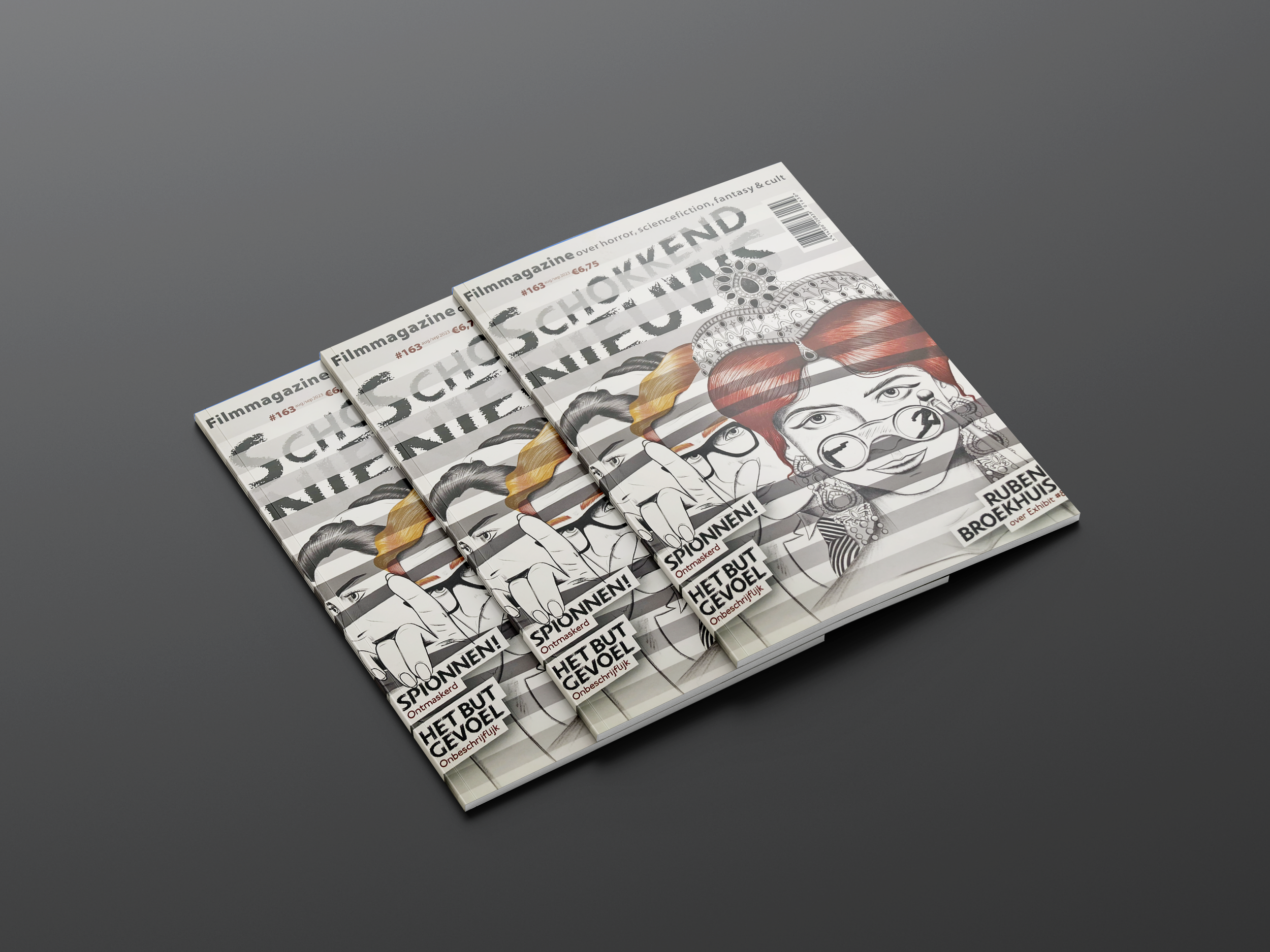 Schokkend nieuws magazine - Cover illustration