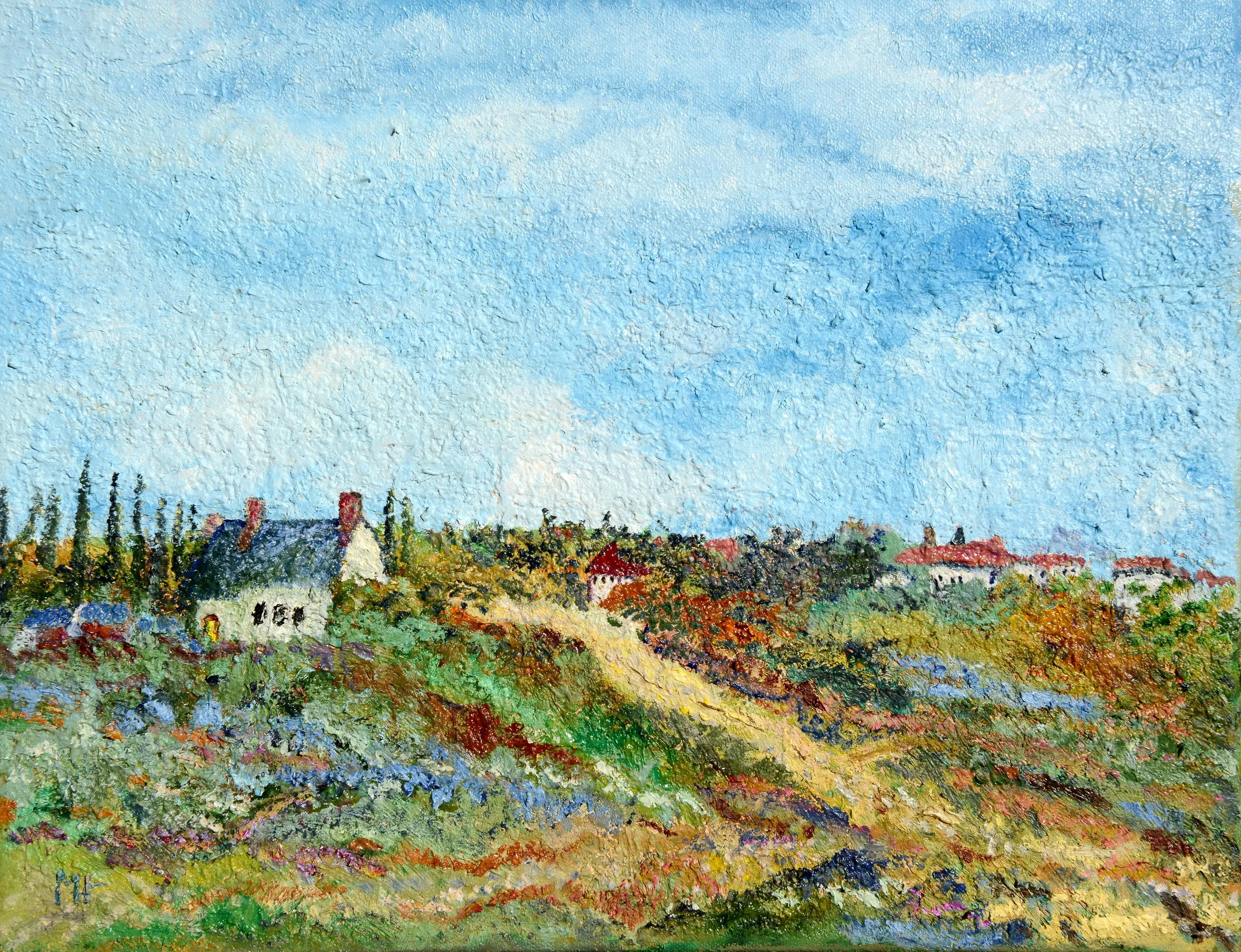 Yellow Door Schoolhouse, Oil on Canvas, 14" x 18" $315  @ 2026