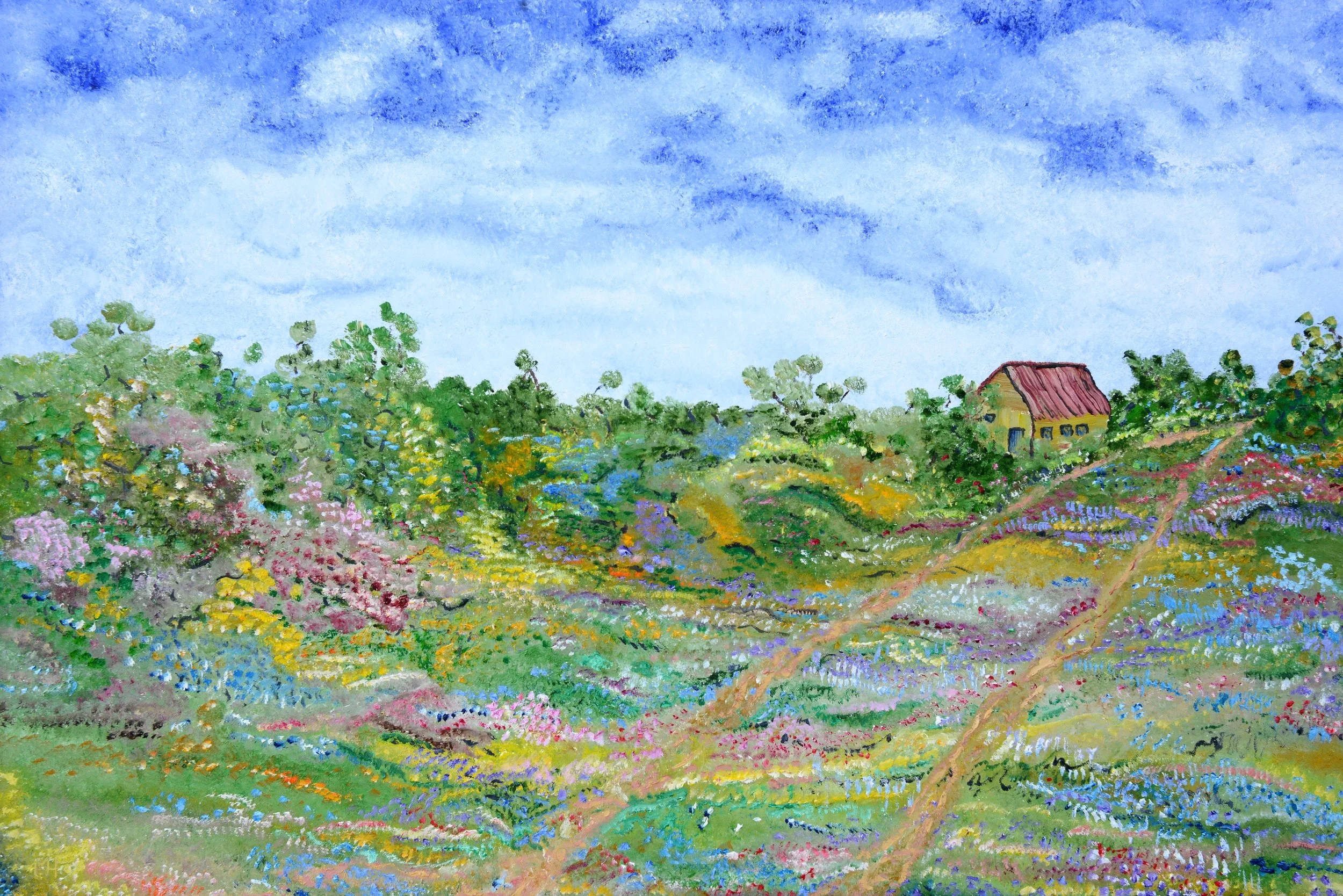 The Chesterfield Ranch, Oil on Canvas  24" x 36"  $800 @ 2026