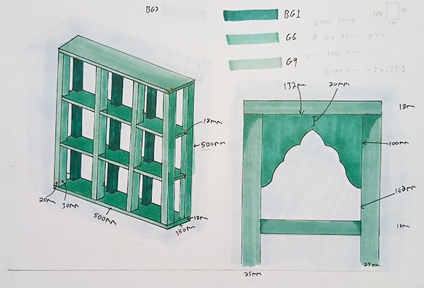 Wooden Garden Display Unit Project