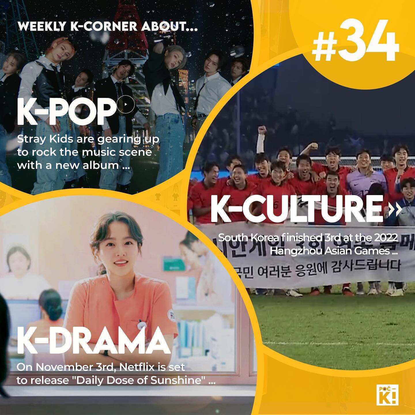Your weekly dose of K-news is here!~ 💛💛💛

#prague #praha #korean #kpop #kpopcz #straykids #skz #southkorea #hangzhou2022 #leekangin #dailydoseofsunshine #parkboyoung #kdrama #kpopnews #kculture #프라하한식당 #프라하맛집 #프라하