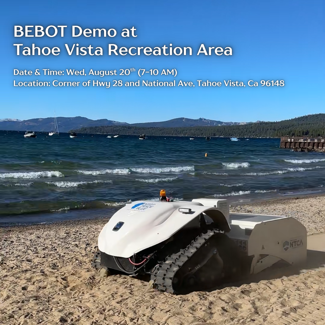 BEBOT Demo at Tahoe Vista Beach
