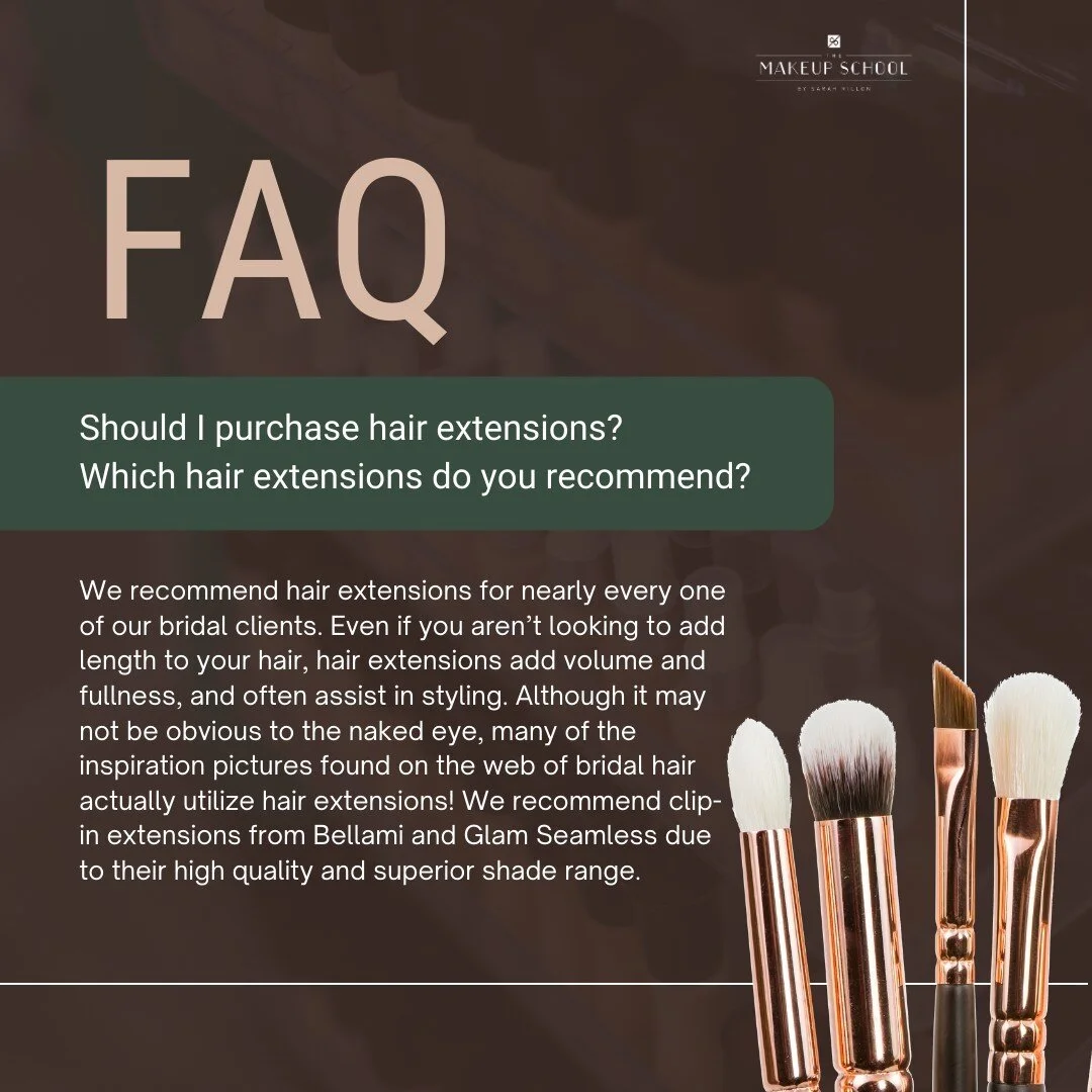 A question we always get is : 

Should I purchase hair extensions? And if so, which hair extensions do you recommend?

We recommend hair extensions for nearly every one of our bridal clients. Even if you aren't looking to add length to your hair, hai