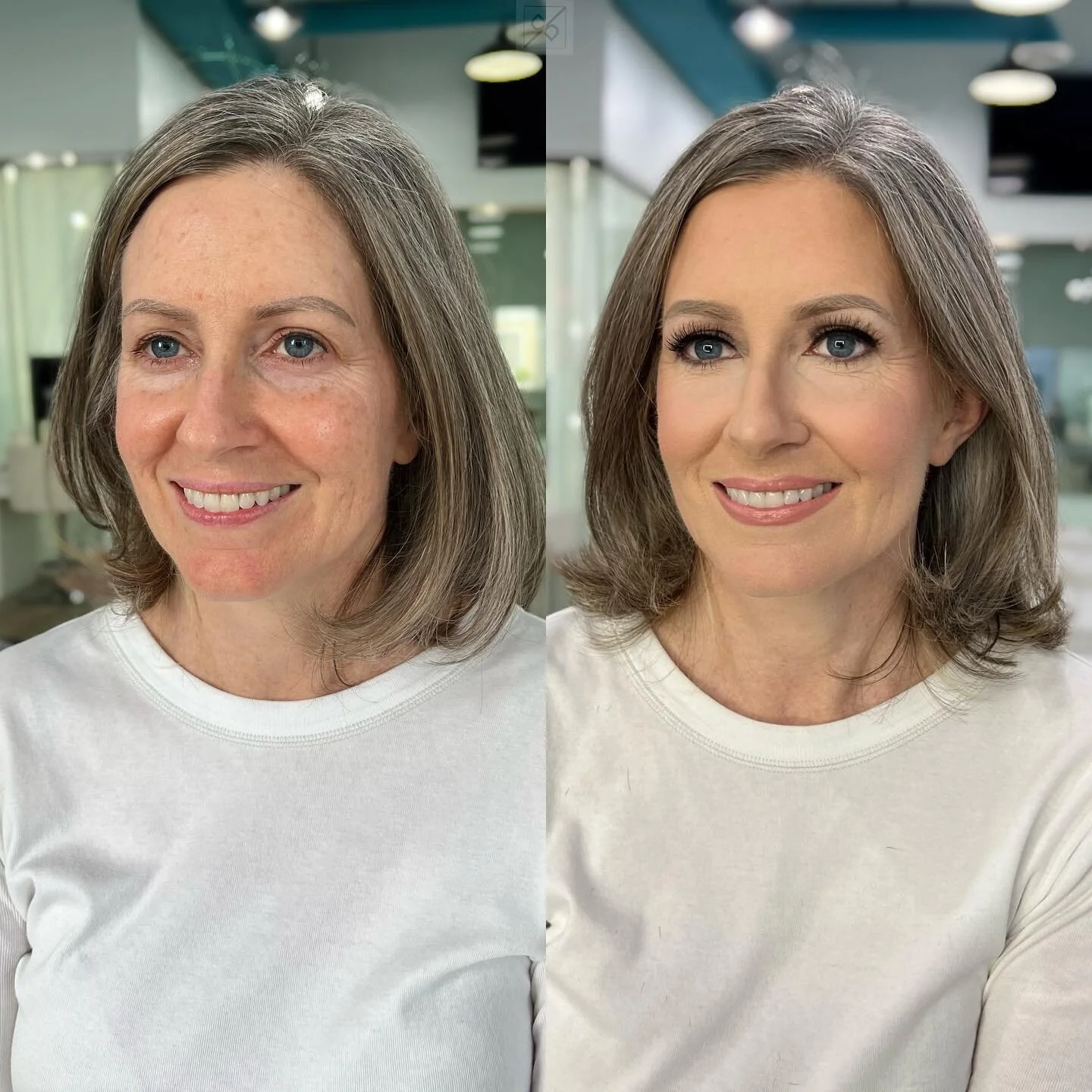 Our beautiful client Andrea for her 50th bday glam from this past weekend. 😜

What a stunner! ❤️

We loved the makeup inspiration she asked for&mdash;clean winged liner, soft neutral shadow and we decided to add that pop of our signature blended lin