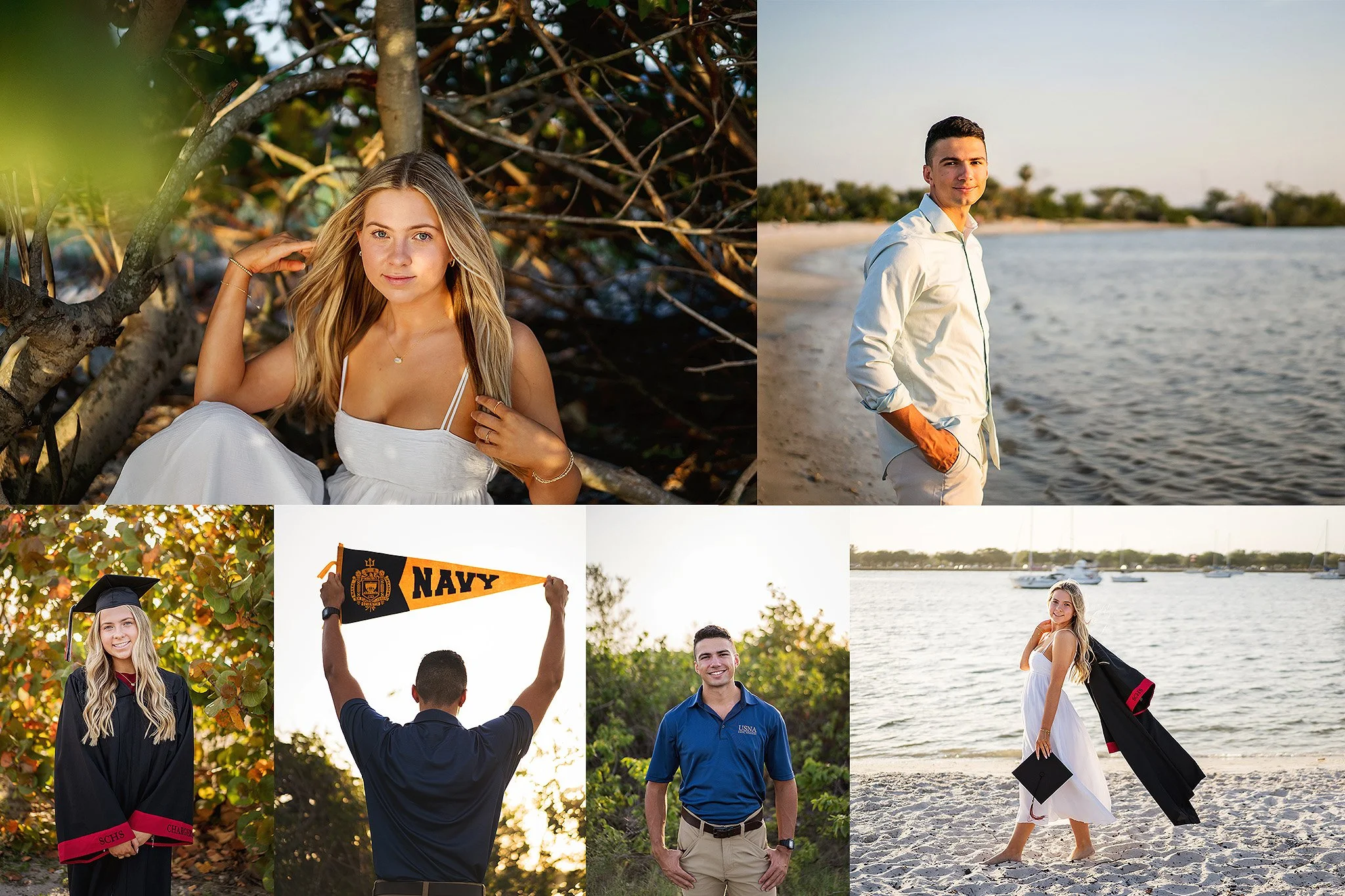 Davis Islands beach photos, tampa senior pictures at Davis Islands