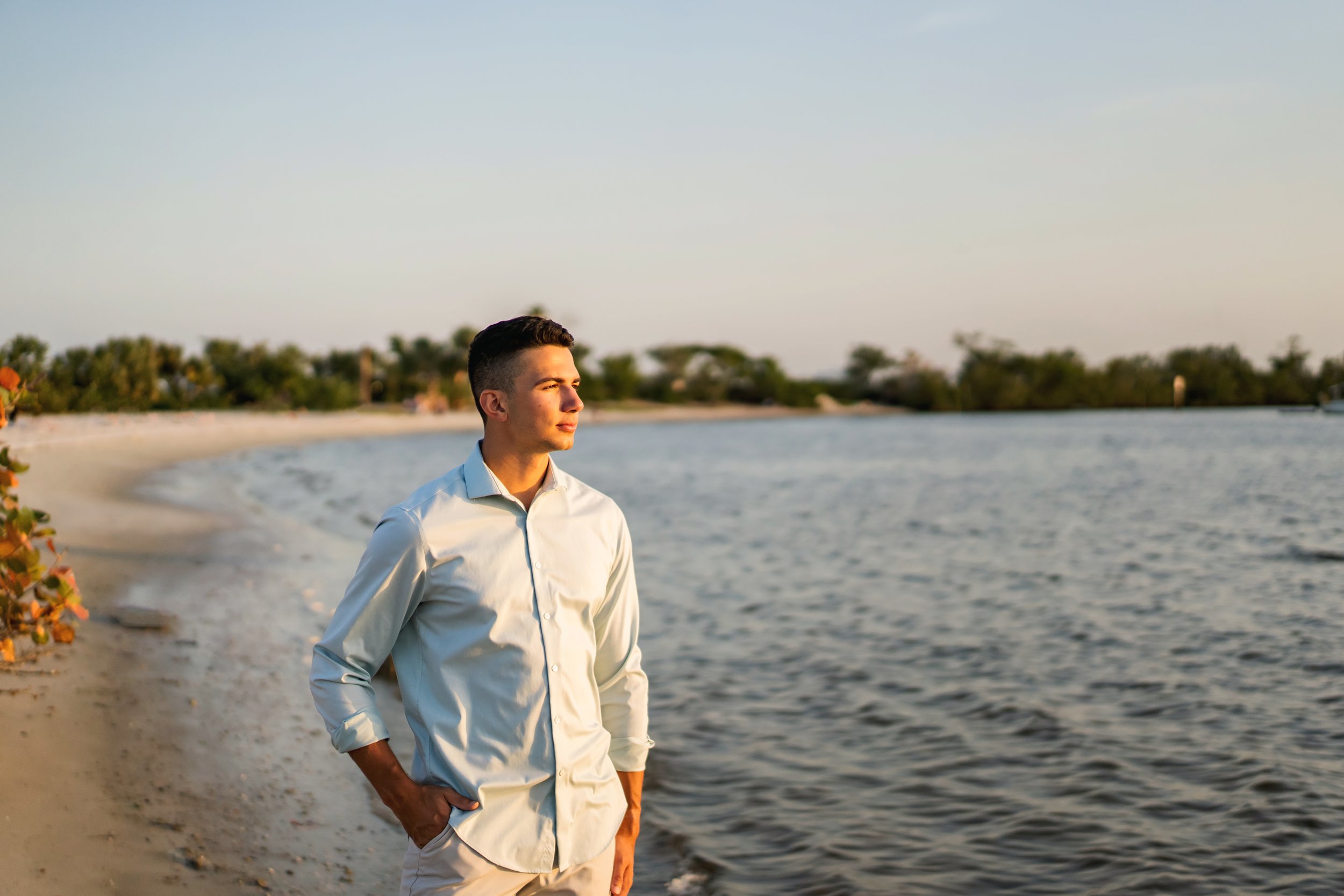 davis islands beach senior pictures