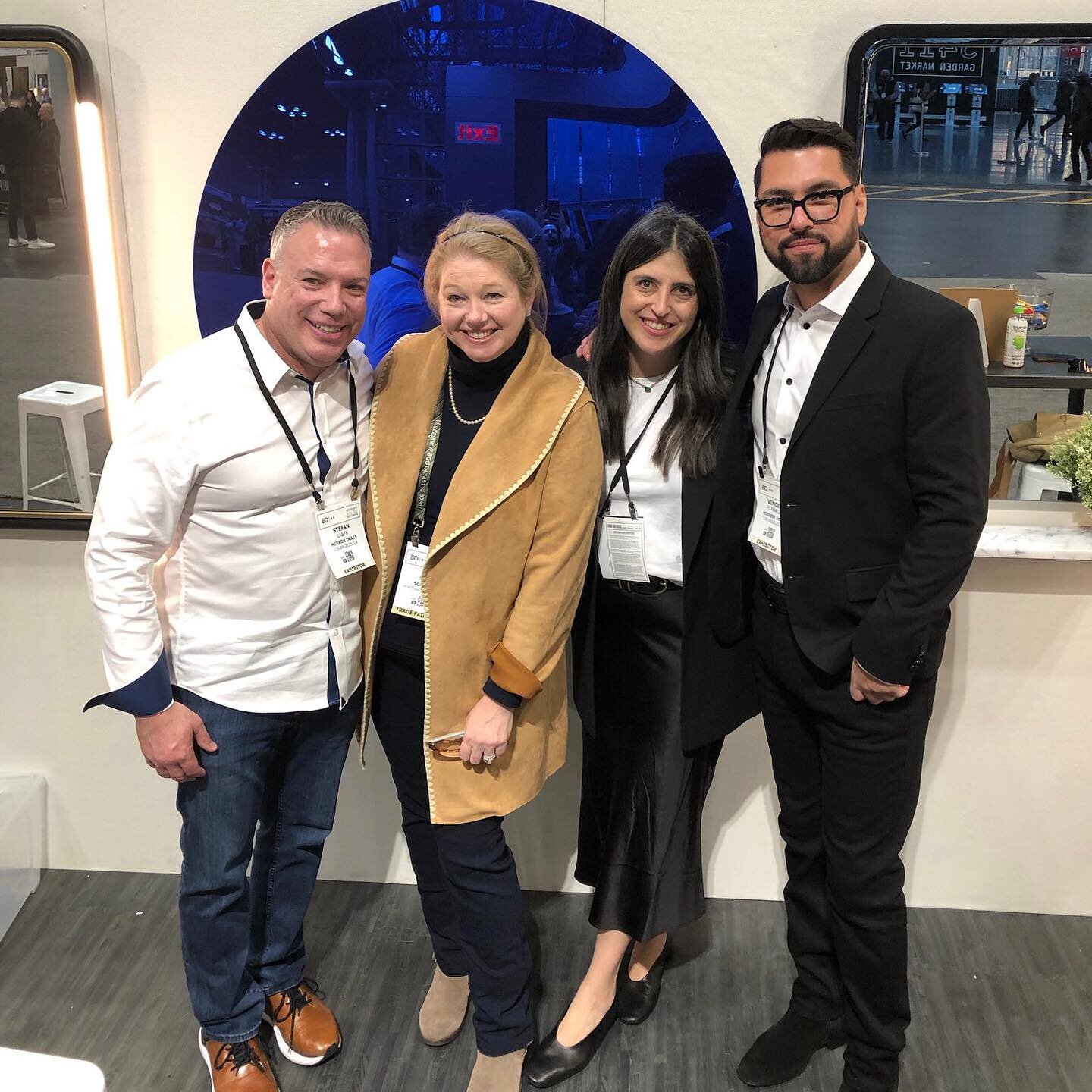 We had a great couple of days at #BDNY2023 with the team at @mirrorimagehospitality a go-to source for decorative, LED integrated, antique and color-tinted mirrors for commercial projects.

#bdny #hospitalitydesign #mirrors #hoteldesign #commercialde