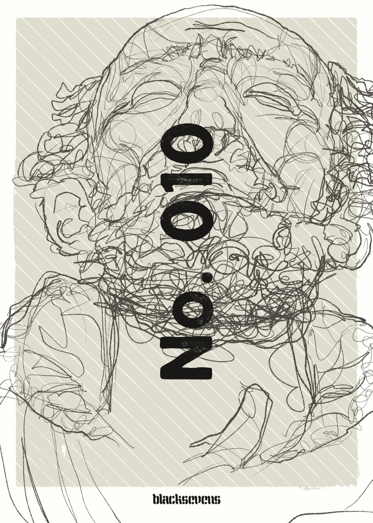 Elsewhere, Alive. No. 010 / Sketch  (2026) by Blacksevens / Cristian Whitney explores transformation, consciousness, and art beyond the body—blending digital and handmade expression.