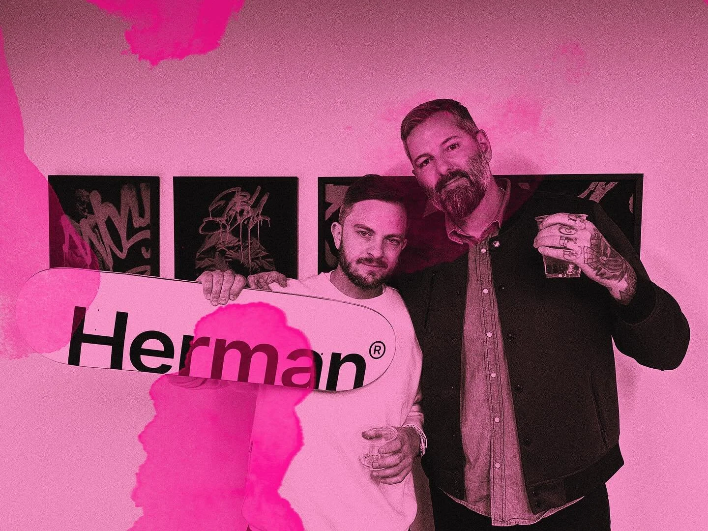 Congrats to the brother @seanherman for opening a gorgeous new studio in #denver. I&rsquo;m honored to be hung above the foosball table! 😆🖤