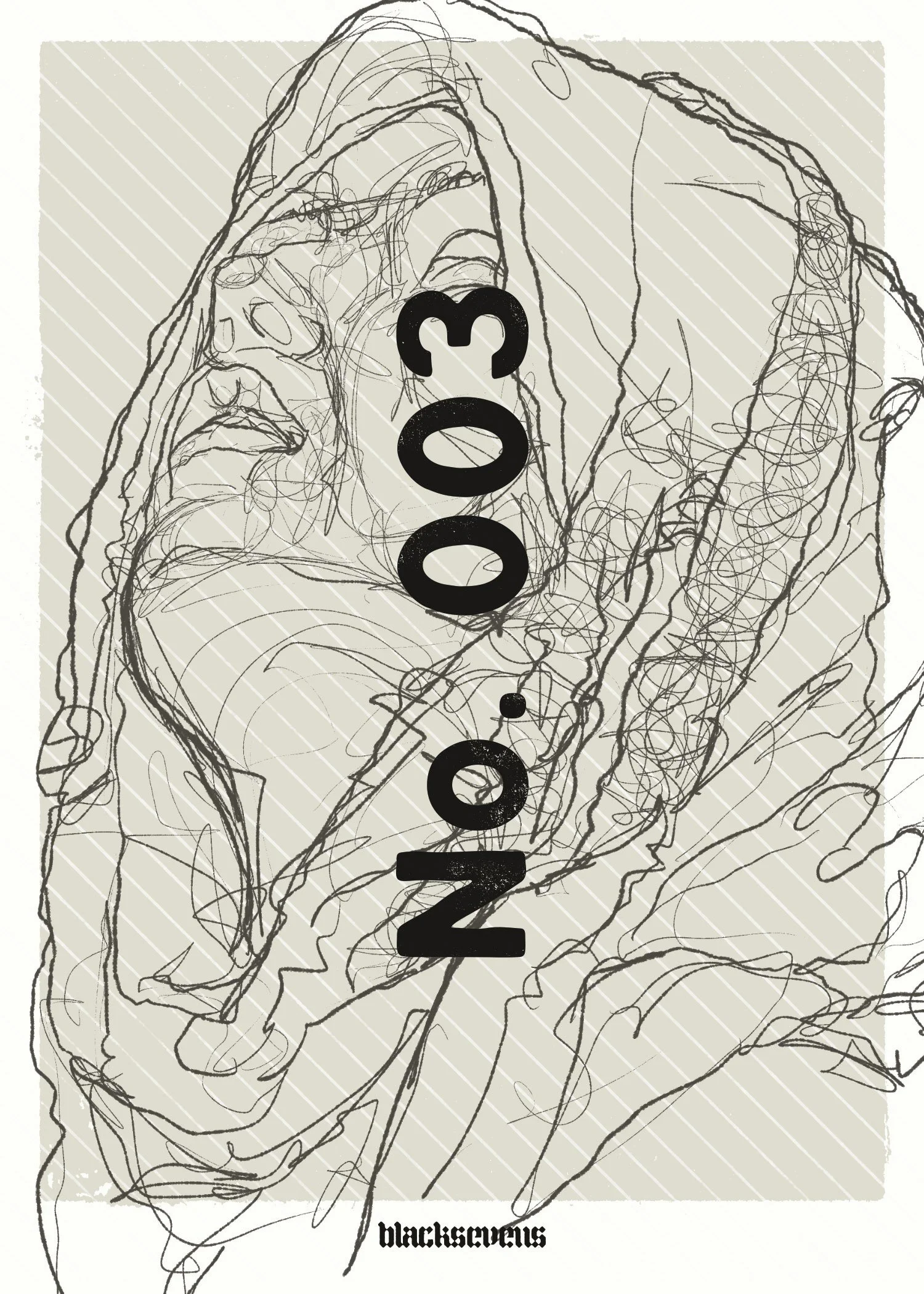 Elsewhere, Alive. No. 003 / Sketch - A Study Beyond Corporealism (2026) | Blacksevens / Cristian Whitney Fine Art Exhibition