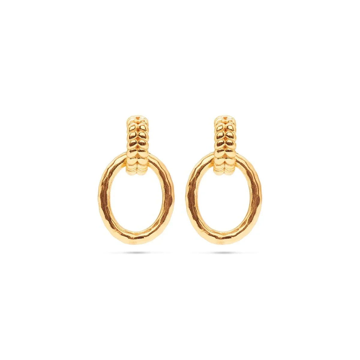 Capucine De Wulf - Cleopatra Regal Link Earrings - Gold