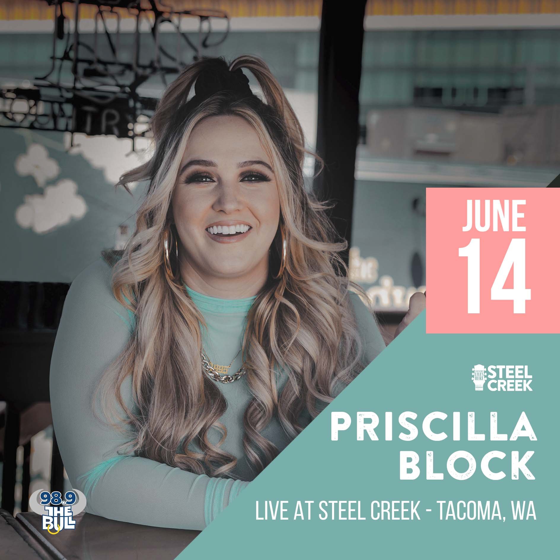 Priscilla Block Live in WA — Steel Creek Country Lives Here