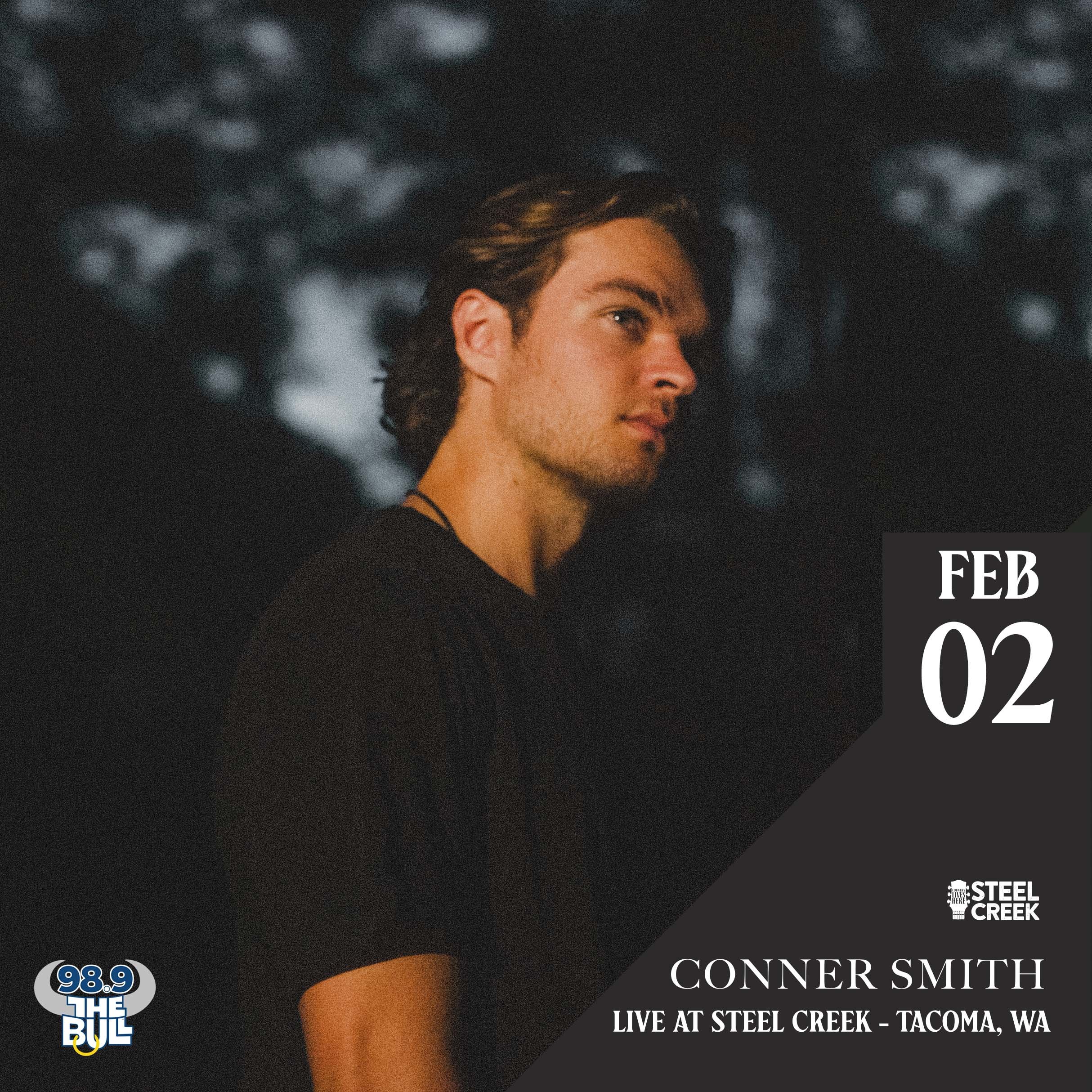 Conner Smith Live in WA — Steel Creek Country Lives Here