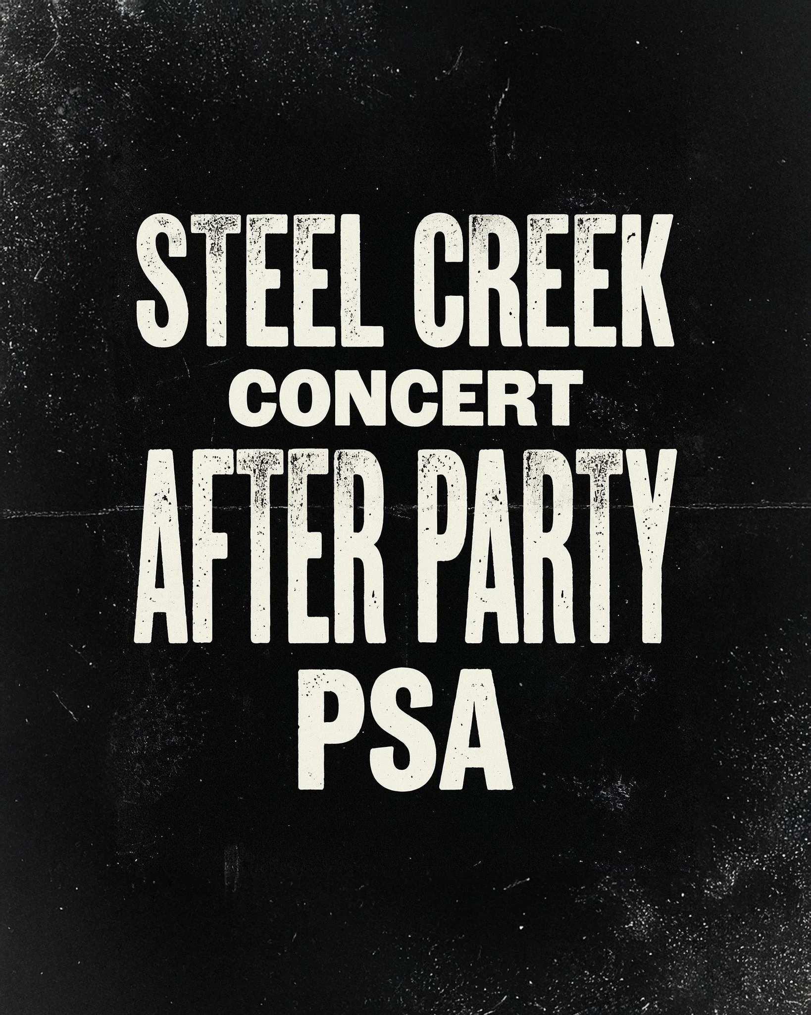 CONCERT NIGHT PSA 🎶

A concert at Steel Creek does NOT mean there&rsquo;s no regular Friday or Saturday night party!

Here&rsquo;s how concert nights work:

Our concerts are ALWAYS finished by 9:30 PM at the latest. Once the show wraps up, we switch