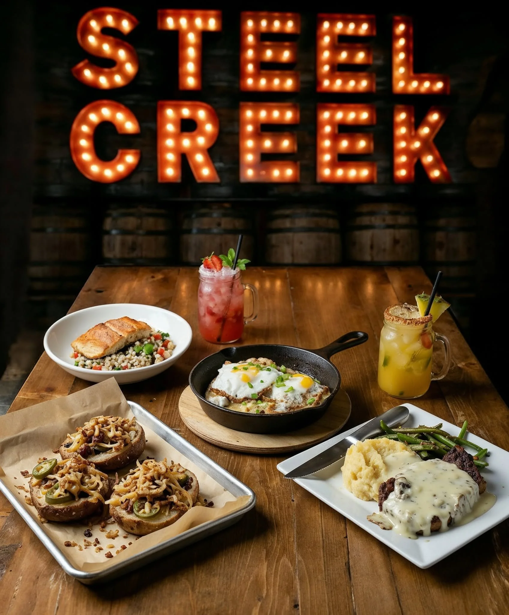 Good food Tacoma, Washington at Steel Creek.