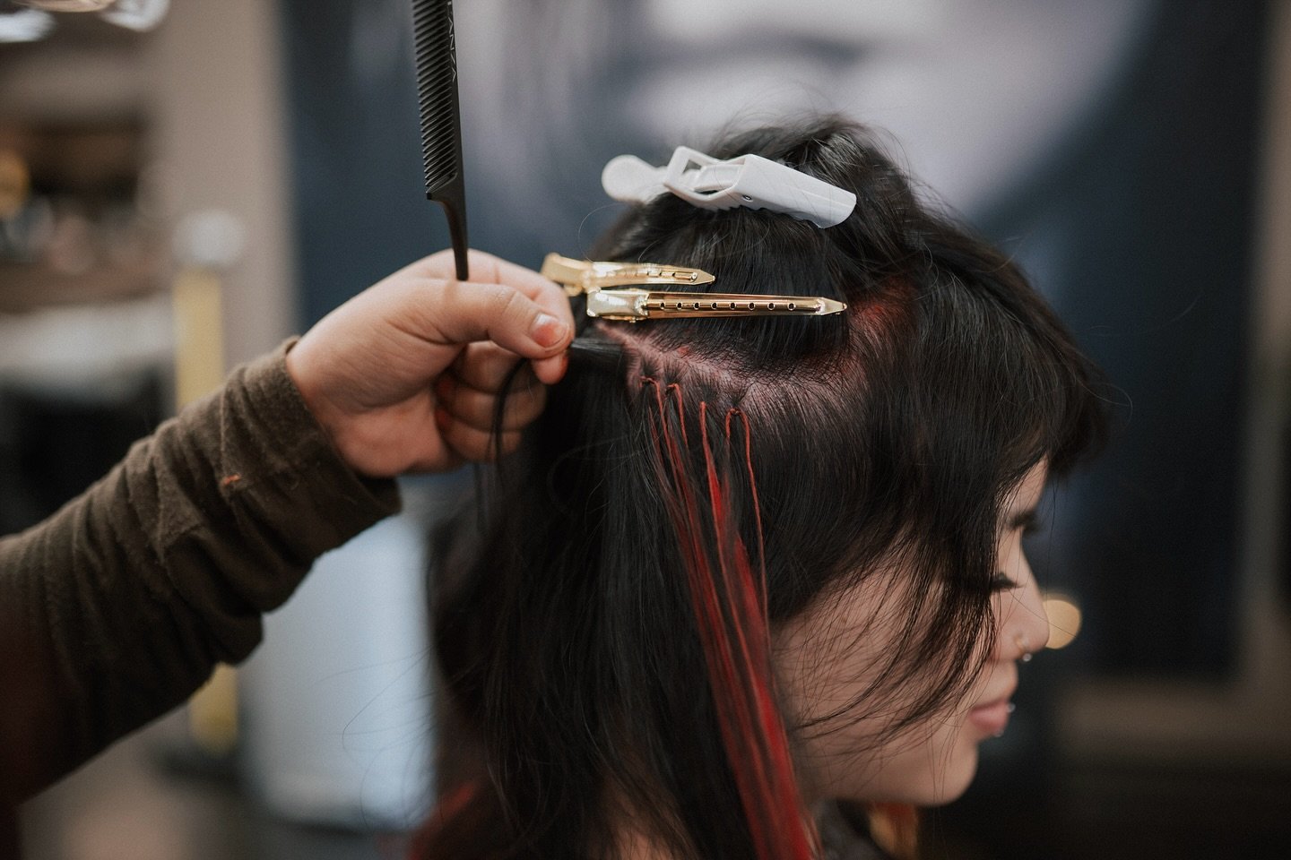A closer look at how we do MAGO Hair Extensions &mdash; the most gentle, natural-feeling extensions on the market.

No glue. No heat. No tape. Just expert hands, careful placement, and a method that protects your natural hair while giving you instant