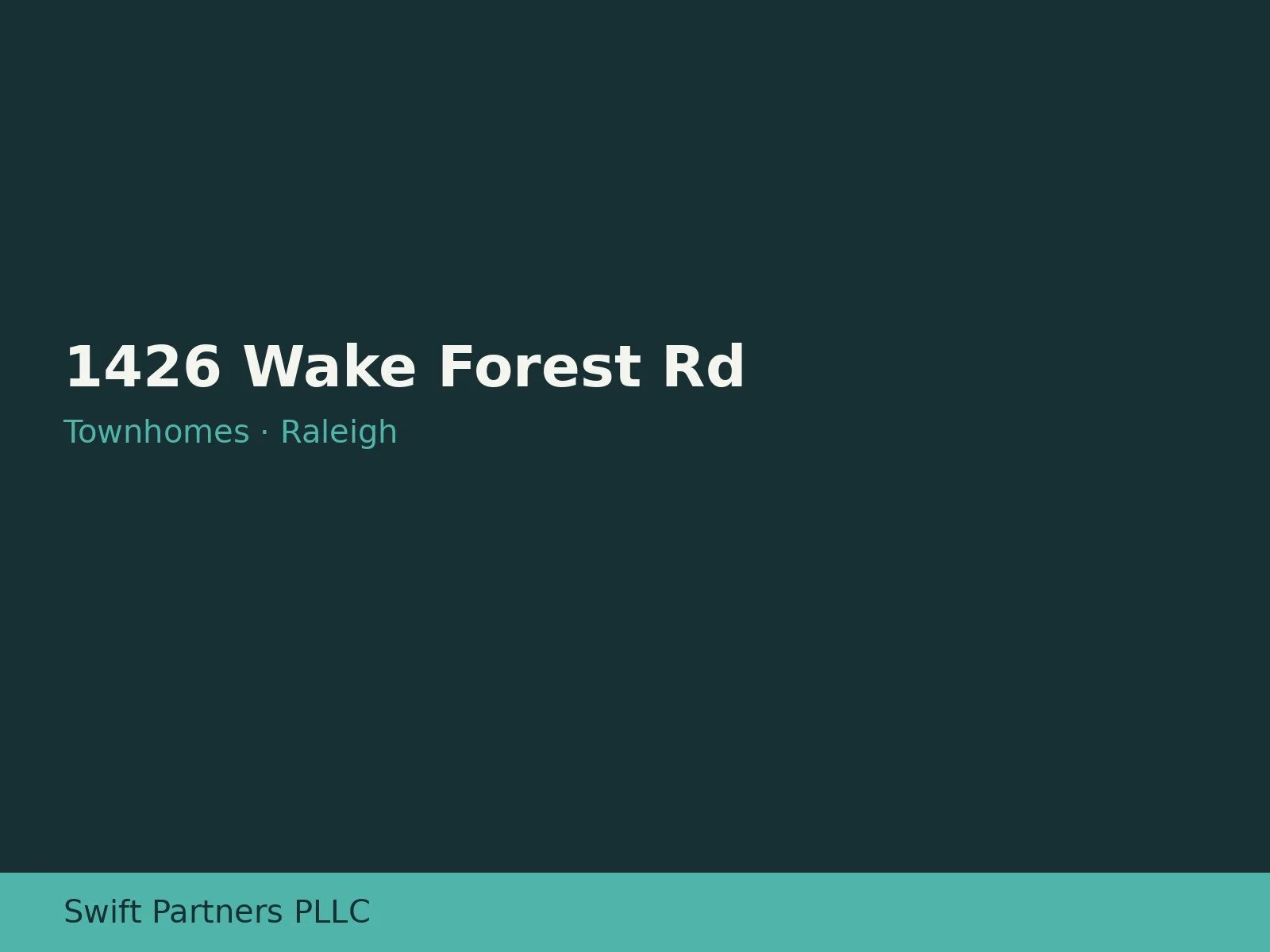 1426 Wake Forest Road