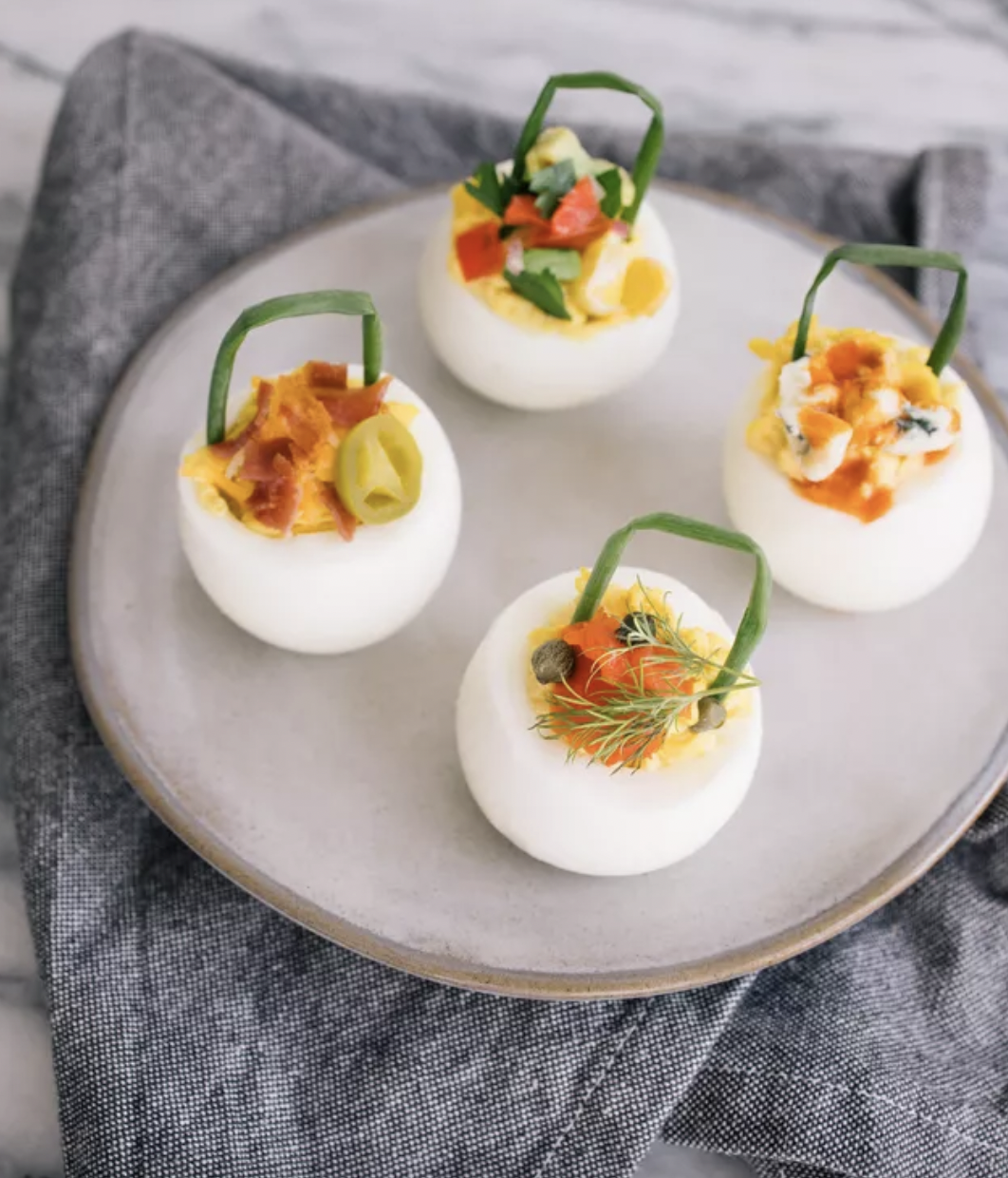 HOW TO MAKE DEVILED EGG BASKETS