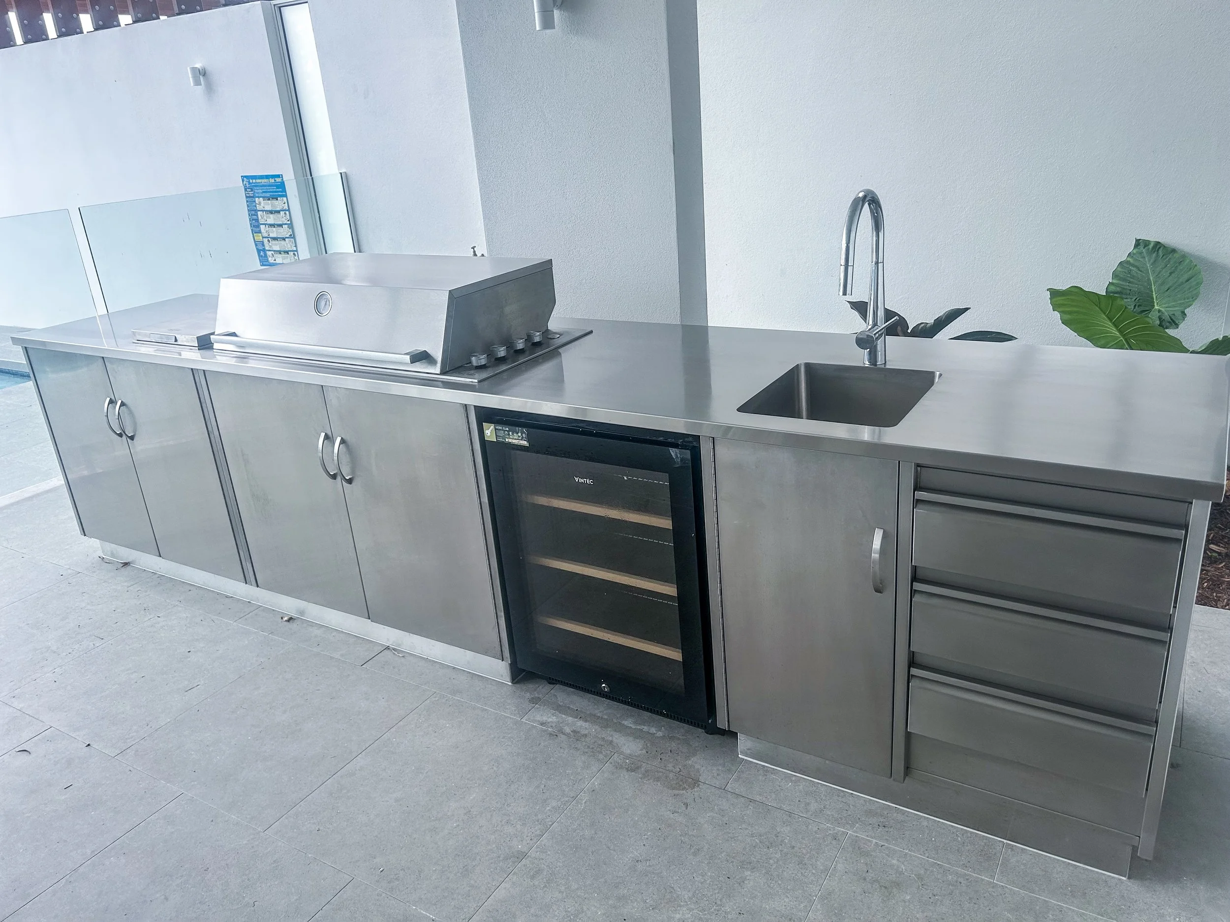 Stainless Steel BBQ Unit