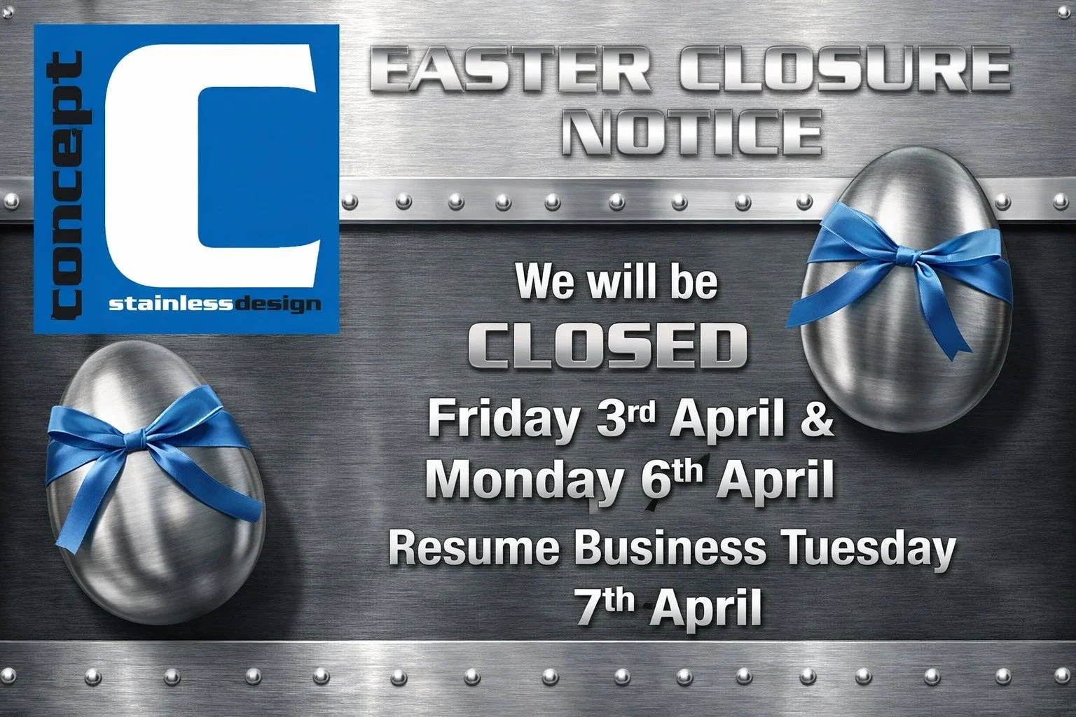 Happy Easter from the team at Concept 🐣