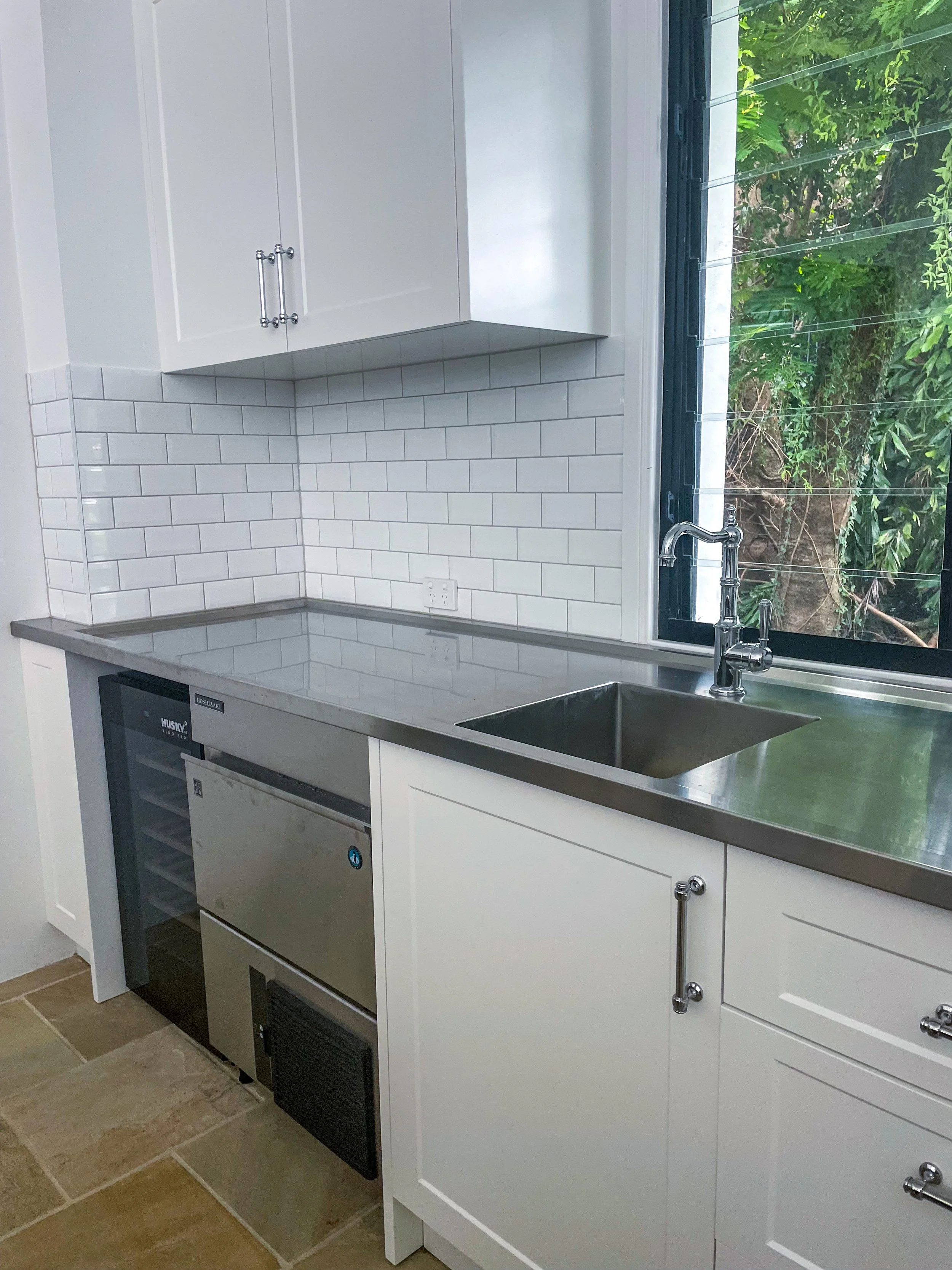 Stainless Steel BBQ Kitchen Wet Edge