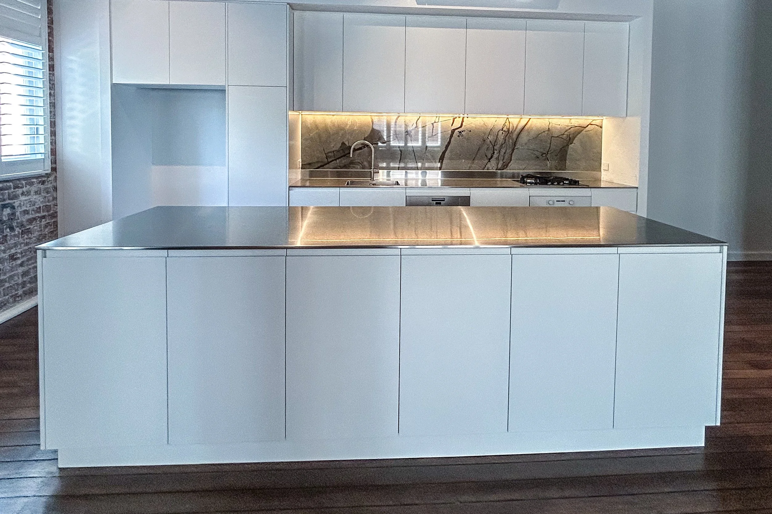 Stainless Steel Island Bench