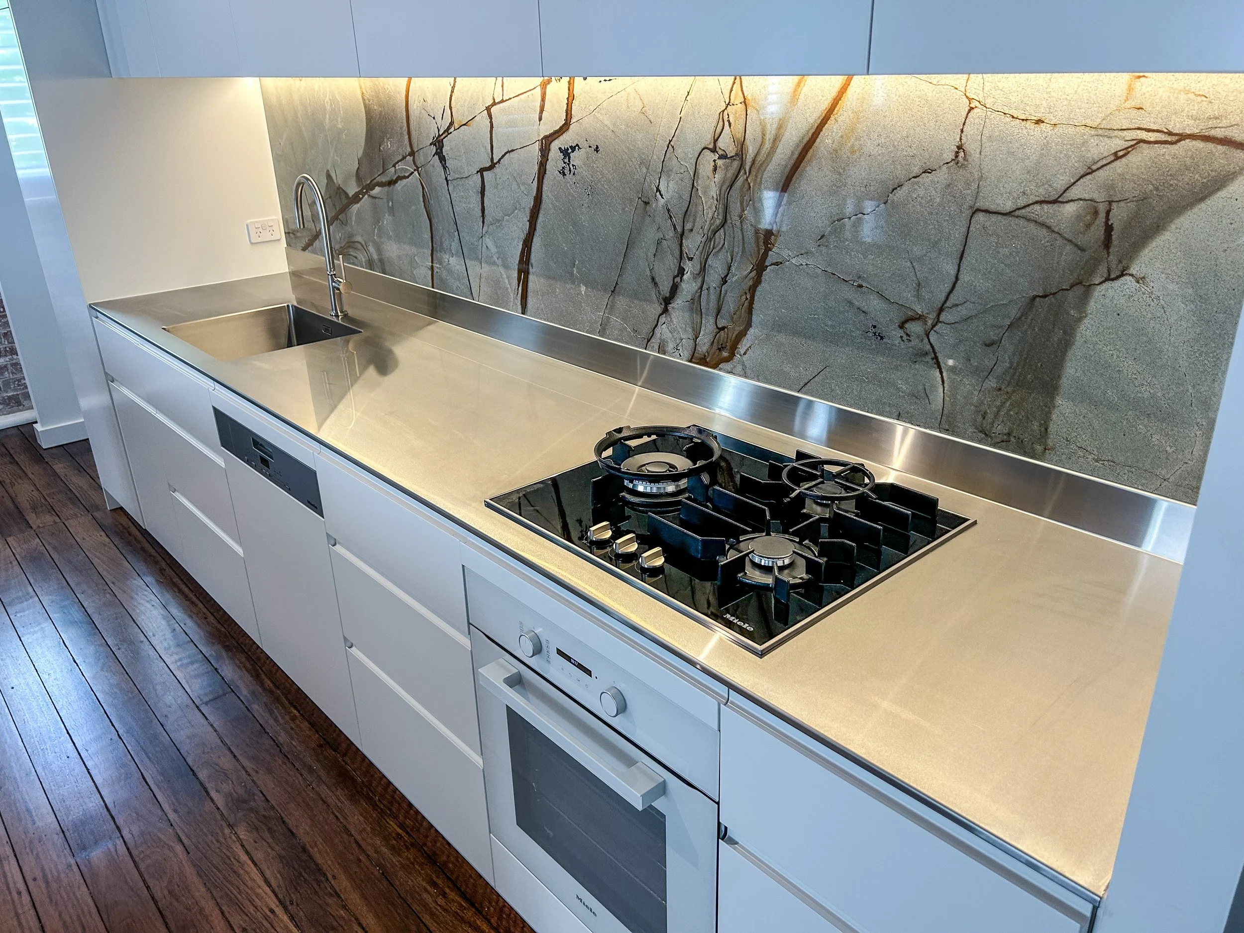 15mm Thin Edge Profile Stainless Steel Benchtop