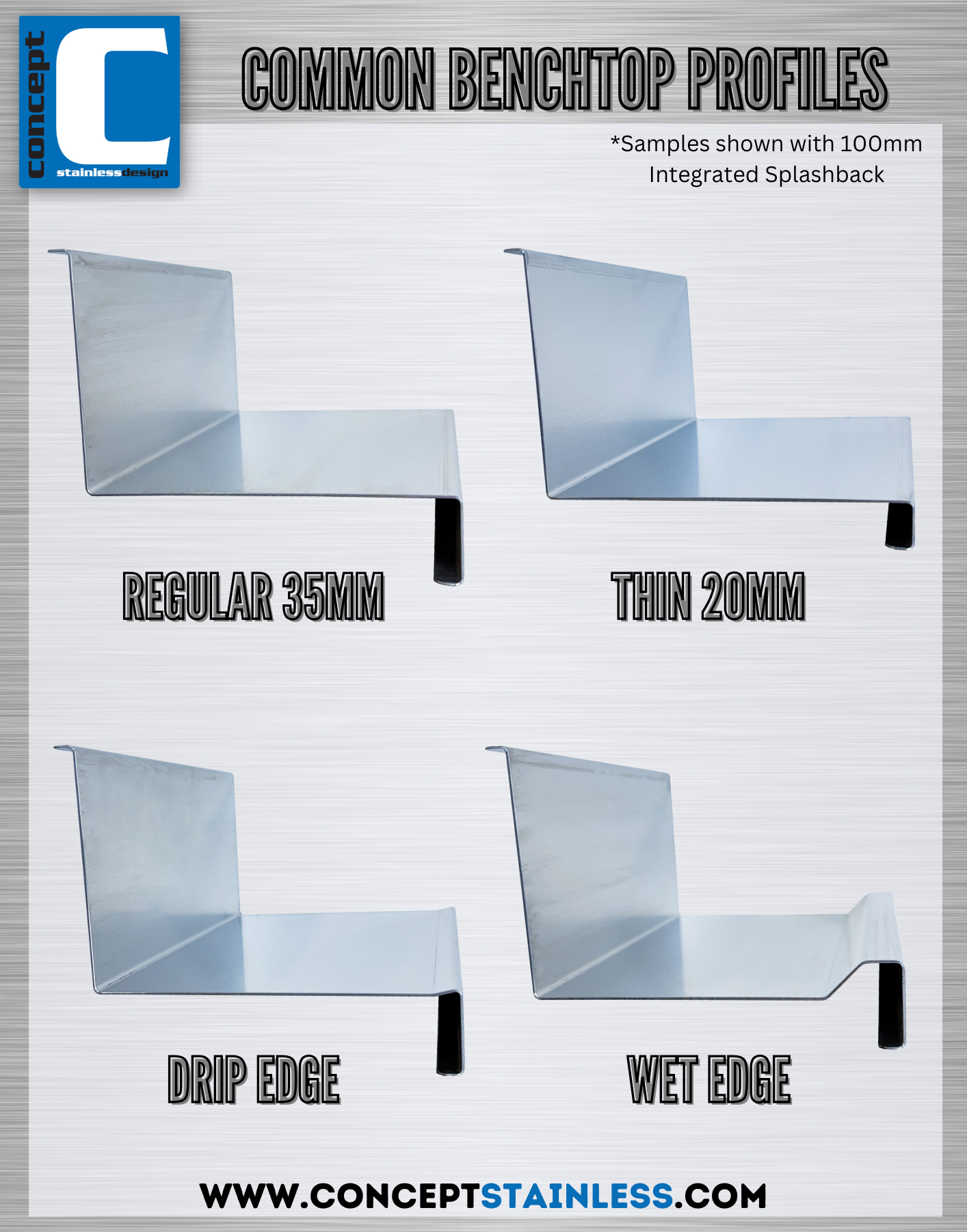 Stainless Steel Benchtop Profiles