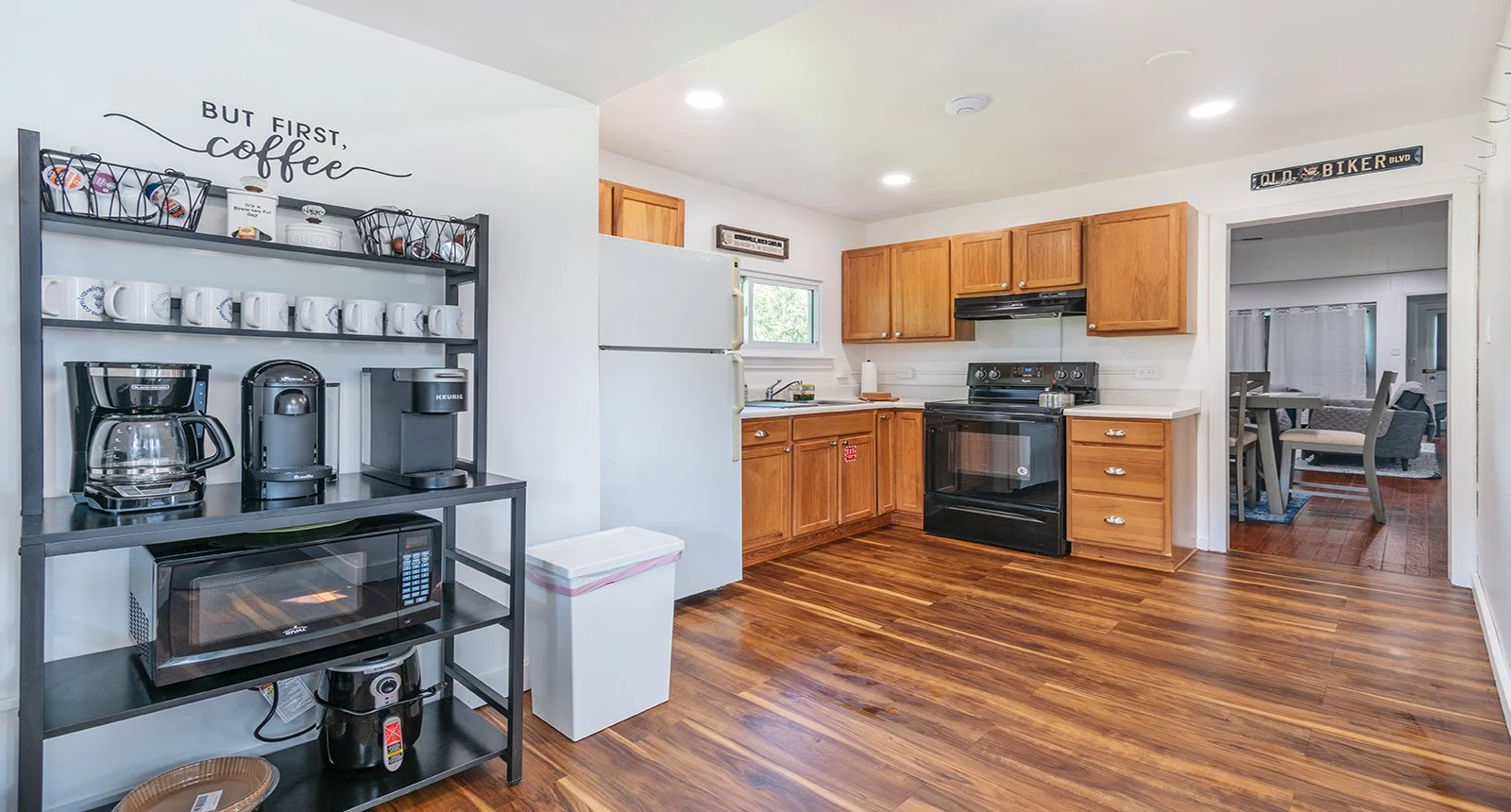 Fully equipped kitchen at Carolina Joy Vacation Rental in Robbinsville, North Carolina