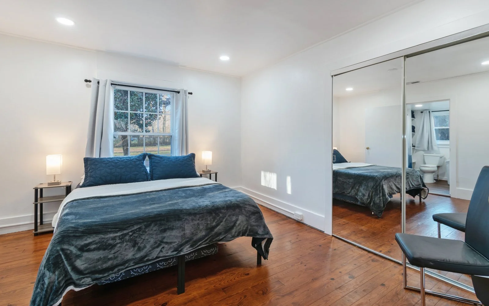 Bedroom at Carolina Joy Vacation Rental, quiet mountain vacation home near Robbinsville NC