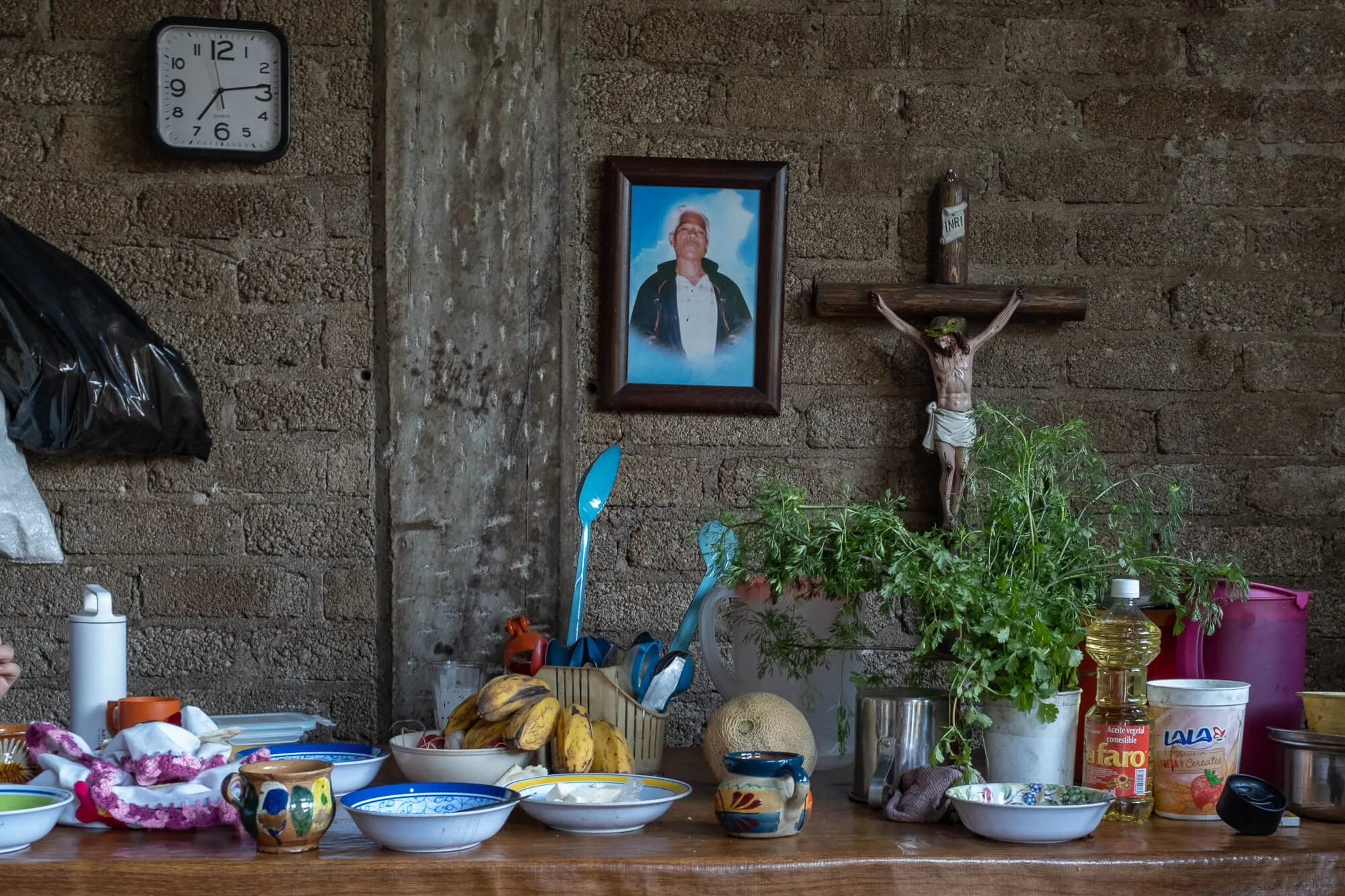 Kitchen table in Gil's house