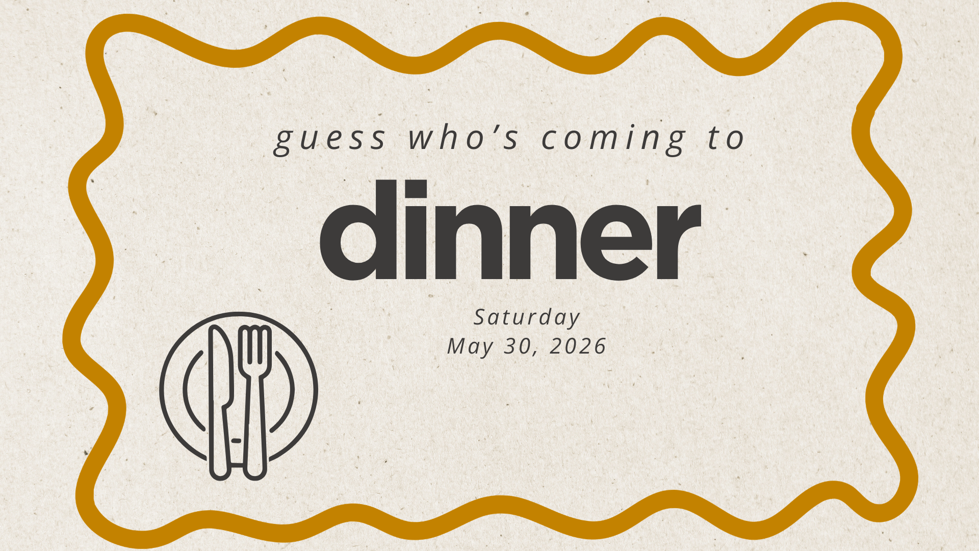 Guess Who's Coming To Dinner 