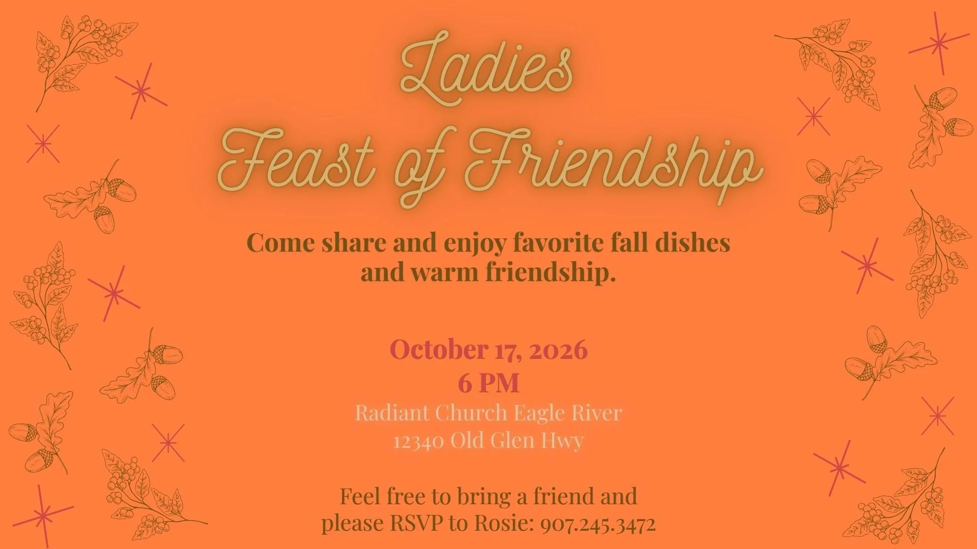 Ladies Feast of Friendship