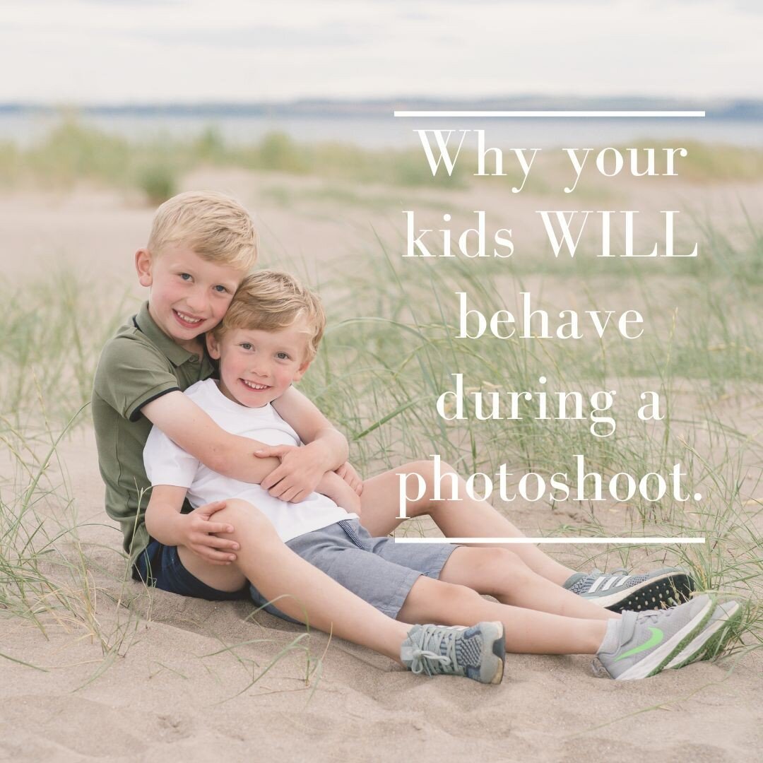 I totally get that the thought of your kids not being perfectly behaved might make you a little nervous about booking a photoshoot. 

After all, it's always those times that you REALLY need them to behave that it all goes disastrously wrong...but her