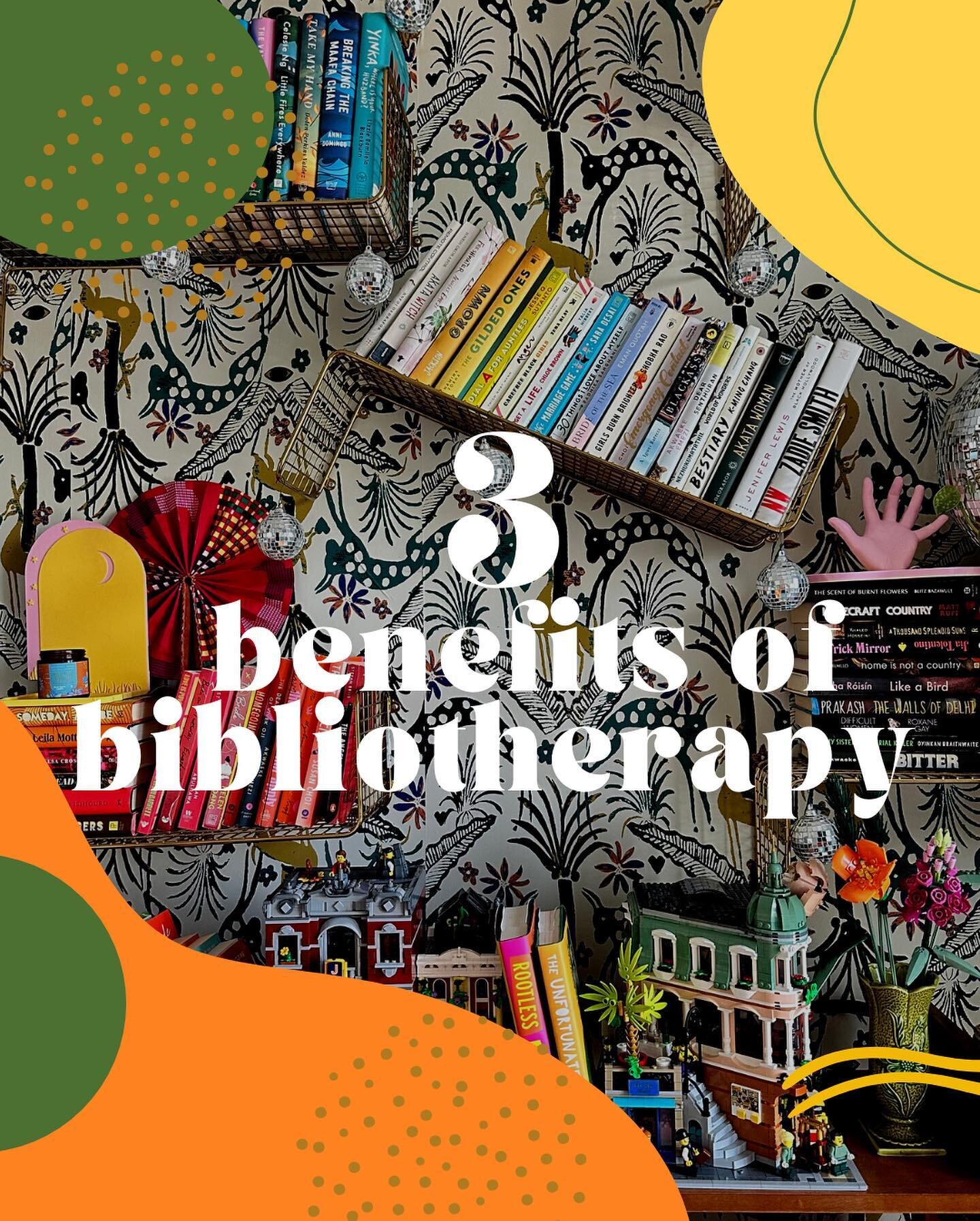 Bibliotherapy has so many benefits but here are some of my favs! 
Sometimes when we are going through a tough time, it can feel like no one truly understands us 😞
Books can be a great way to see ourselves in the characters and gain insight into how 