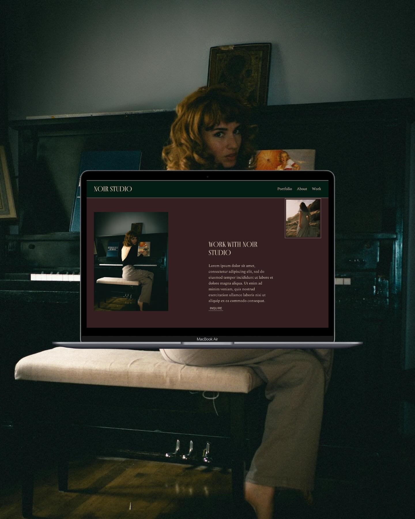 Show off your work with a sleek and minimal portfolio. Subtle animations and smart layouts. Color and fonts can be changed to fit your vibe. Template available on my website 🖤