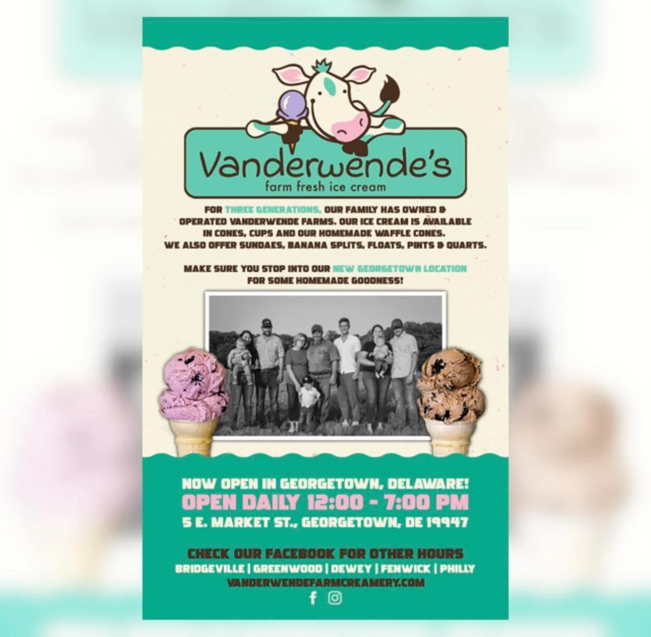 Print Advertisement - Vanderwende Farm Creamery