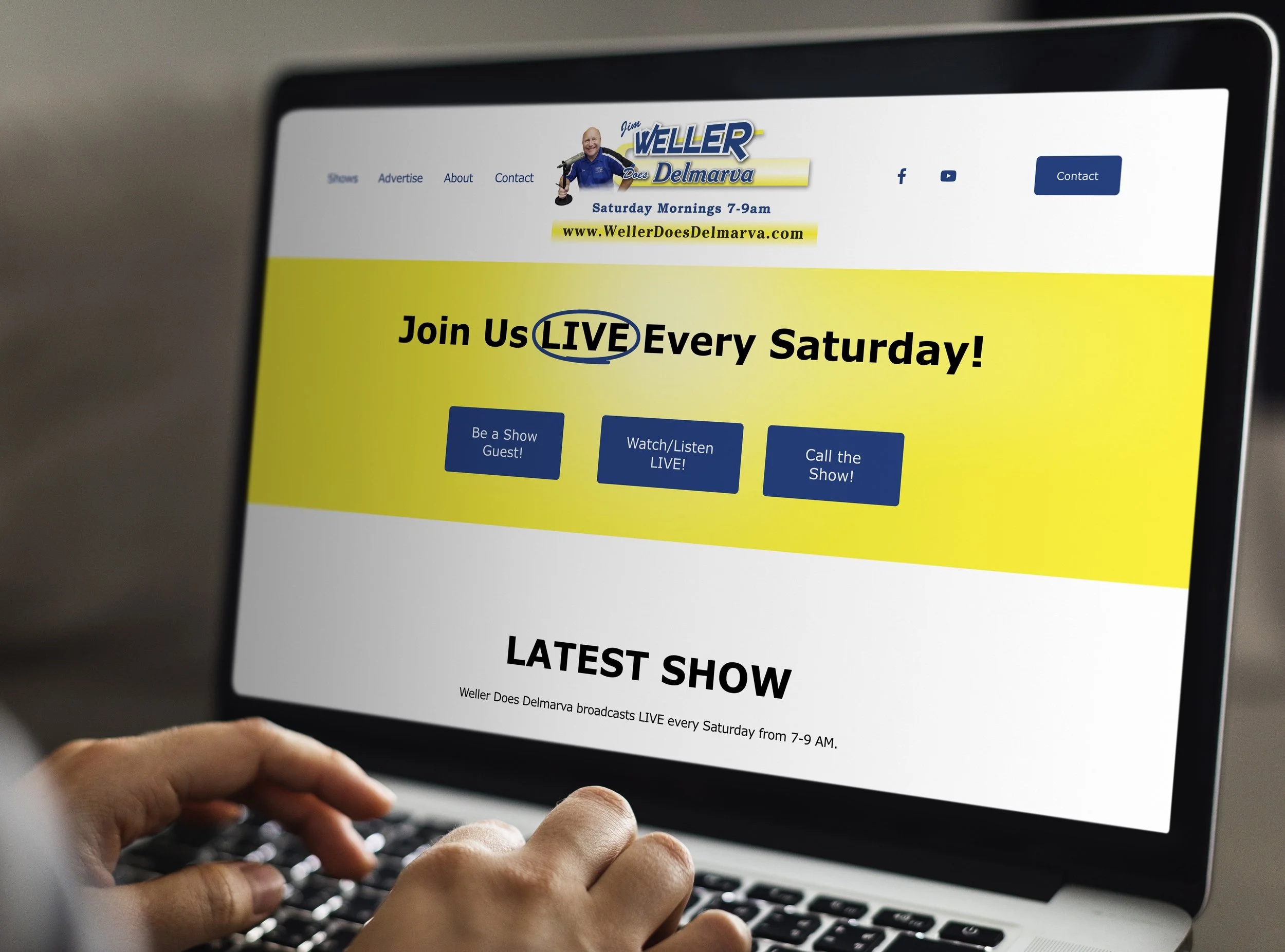 Website Design - Weller Does Delmarva