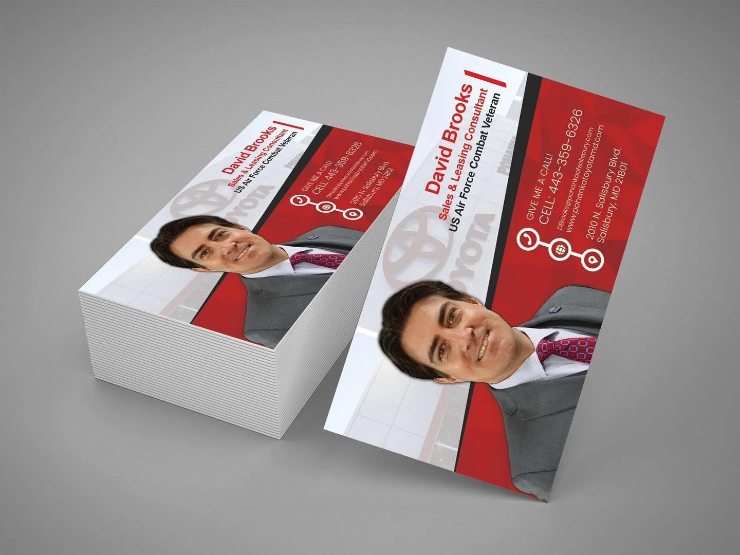 Business Card Design - Pohanka Toyota of Salisbury