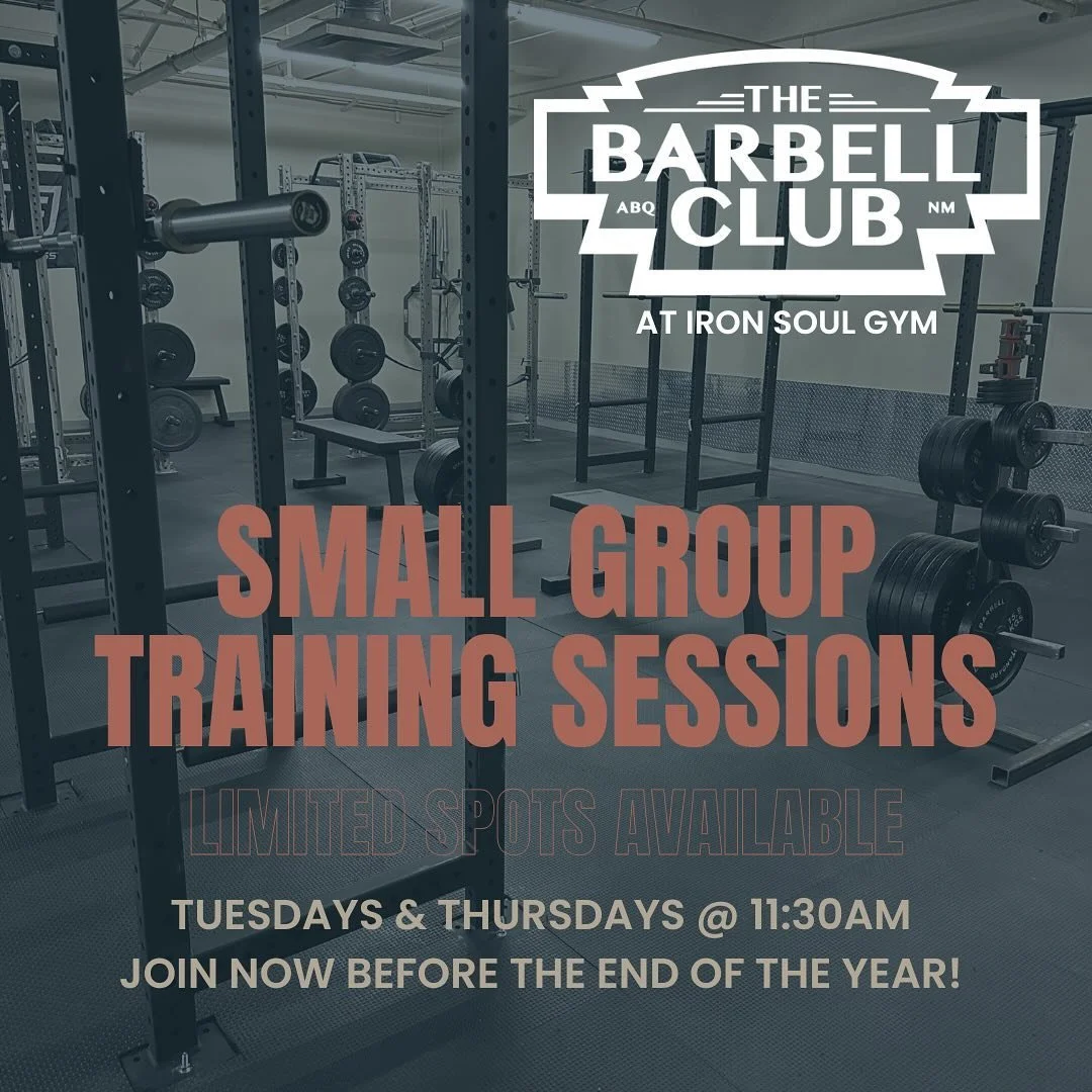 🚨 Small Group Openings Alert! 🚨

Exciting news - our small strength training group with Coach Ezra on Tuesdays and Thursdays at 11:30am has openings! We&rsquo;re usually running a waitlist, so this is your chance to jump in!

✅ Train 2x per week in
