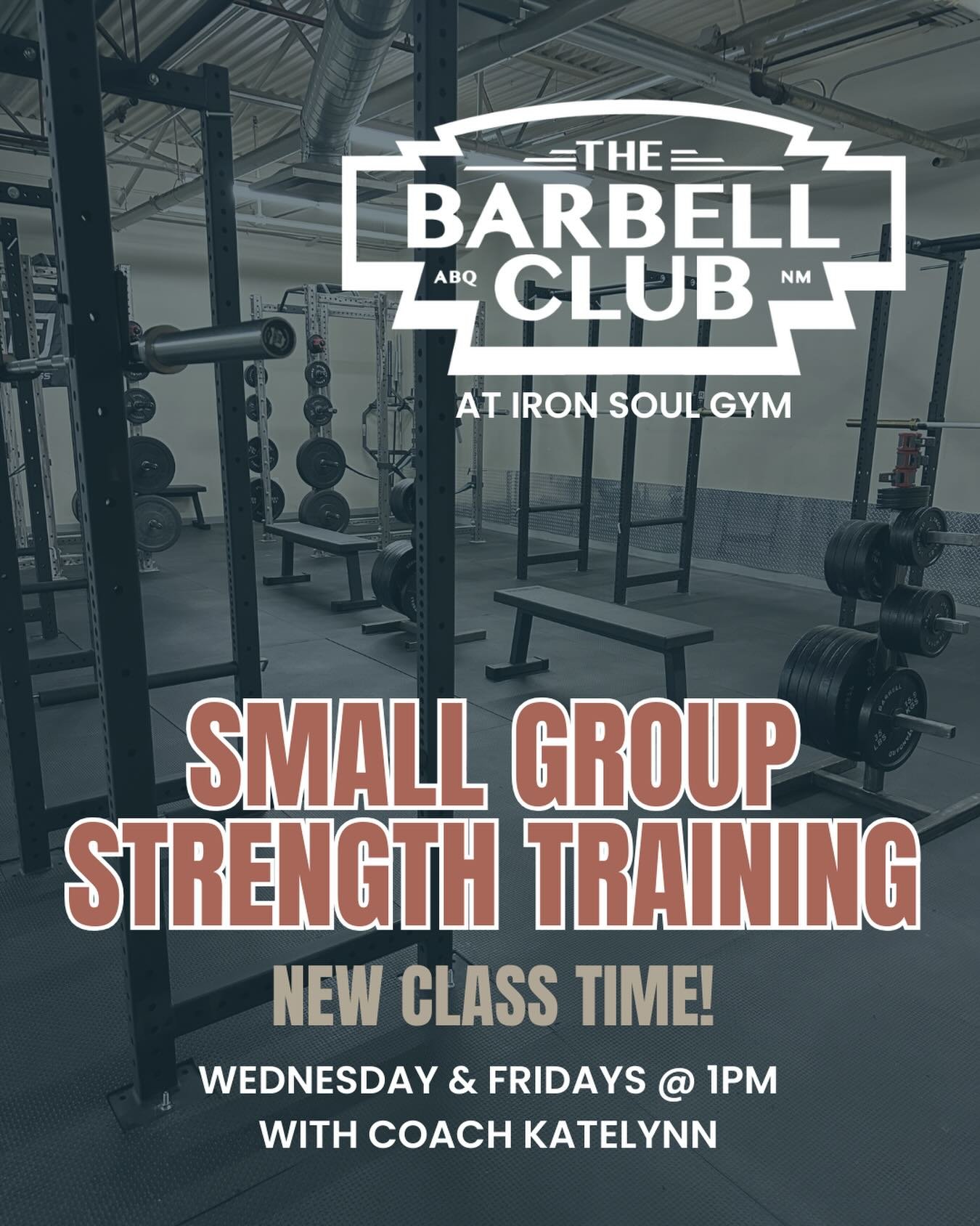 New group time alert! Wednesdays and Fridays at 1pm with Katelynn @coachedbykatelynn has just opened up! Katelynn is bringing her coaching magic to The Barbell Club and we&rsquo;re thrilled to have her on board.

As usual, all experience levels are w