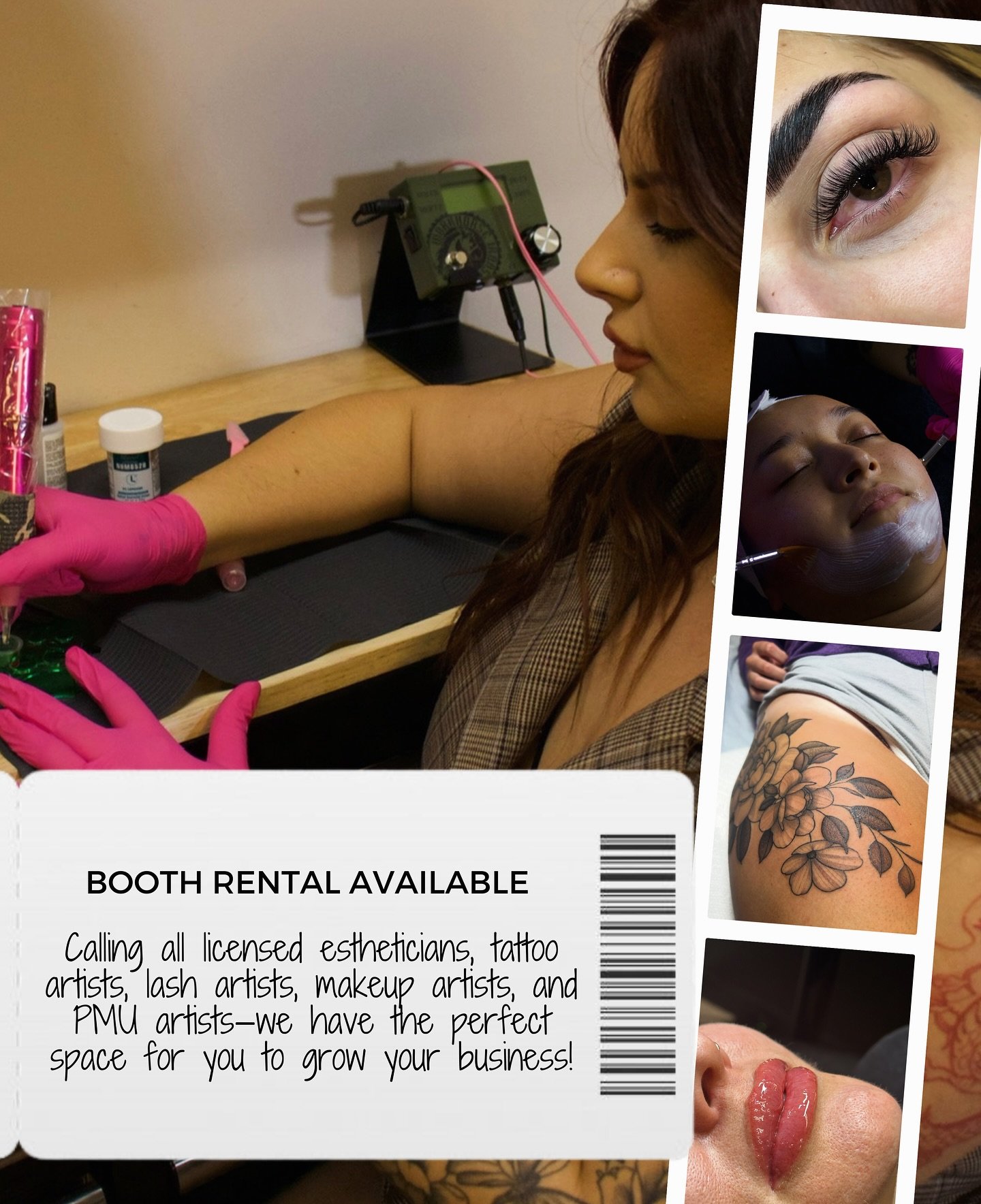 Now leasing rooms for beauty pros! Calling all estheticians, lash artists, makeup artists, PMU artists & tattoo artists — this is your sign to be your own boss!
Affordable booth rent in a prime Standale location, right off Lake Michigan Dr