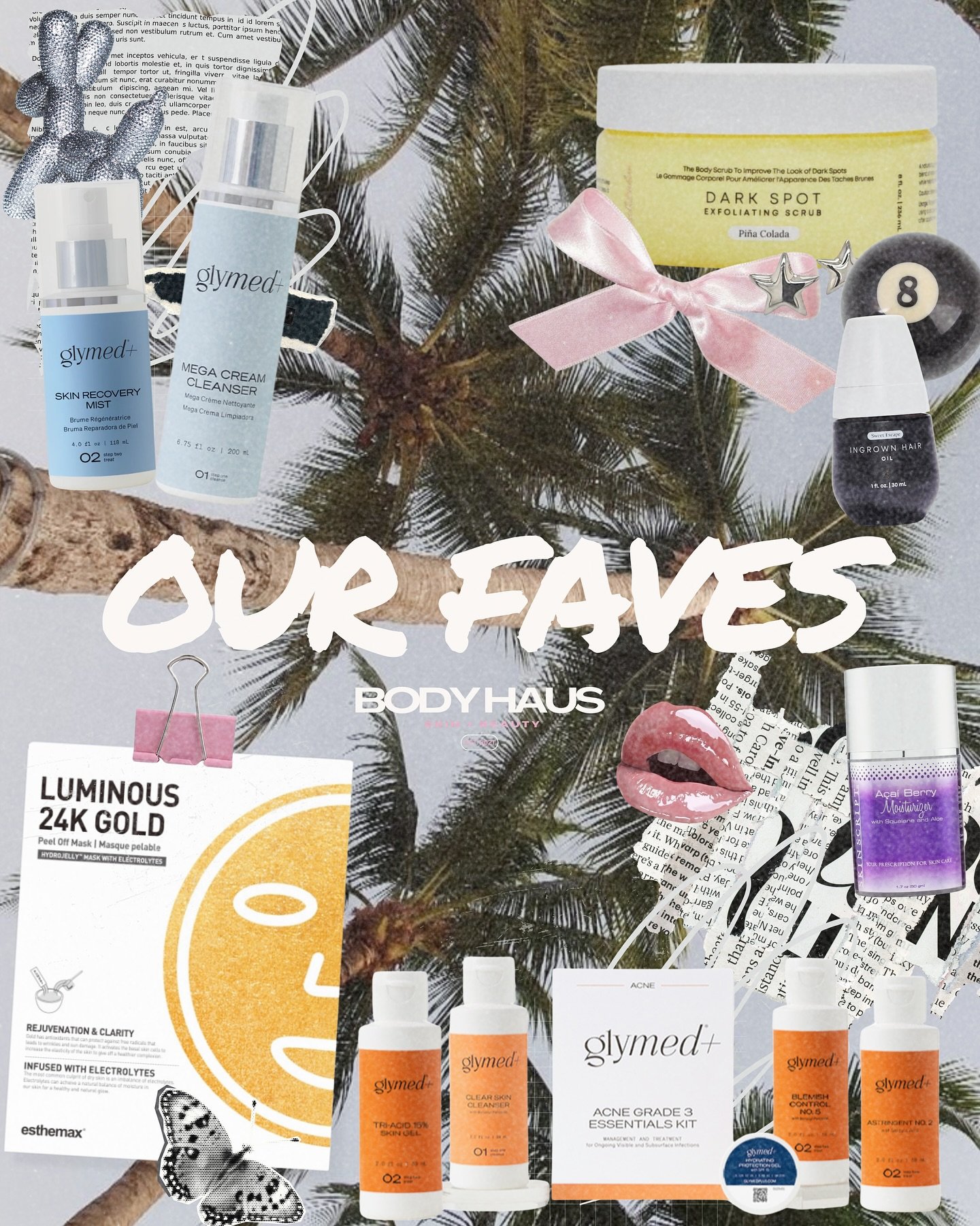 We thought we’d share some of the products we’re loving lately from Body Haus—each one designed to support your skin beyond the treatment room.
Ask your provider which product is best for you to add onto your service. Aftercare is