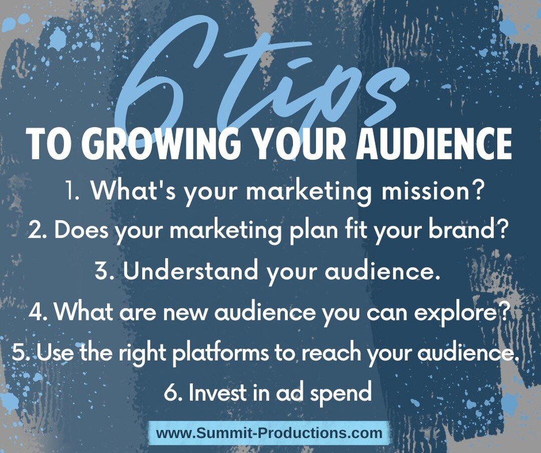 Growing your audience is exciting but also can be frustrating. Having strategy meetings is one of our favorite things to do. Because we can start by taking a look at the vision of the company, target audience, current audience, goals, etc and look at