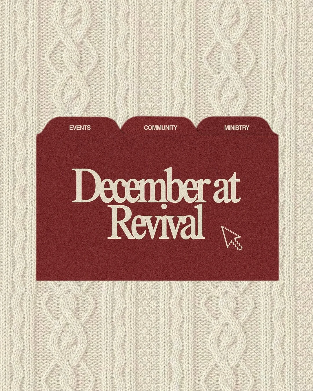 SWIPE TO SEE what&rsquo;s happening this DECEMBER at REVIVAL! ➡️➡️

From special services to Christmas celebrations 🎄 &mdash; this month is filled with moments you won&rsquo;t want to miss! MARK YOUR CALENDARS and be part of all that God is doing at