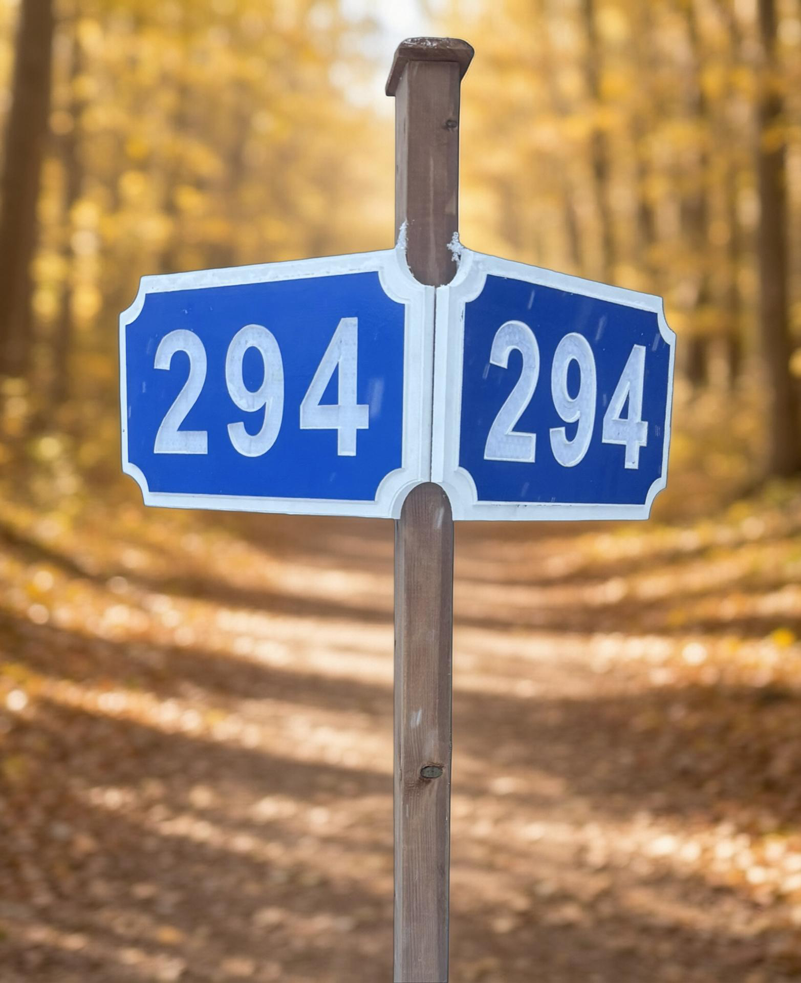 502- Single Post Designed For Double Signs