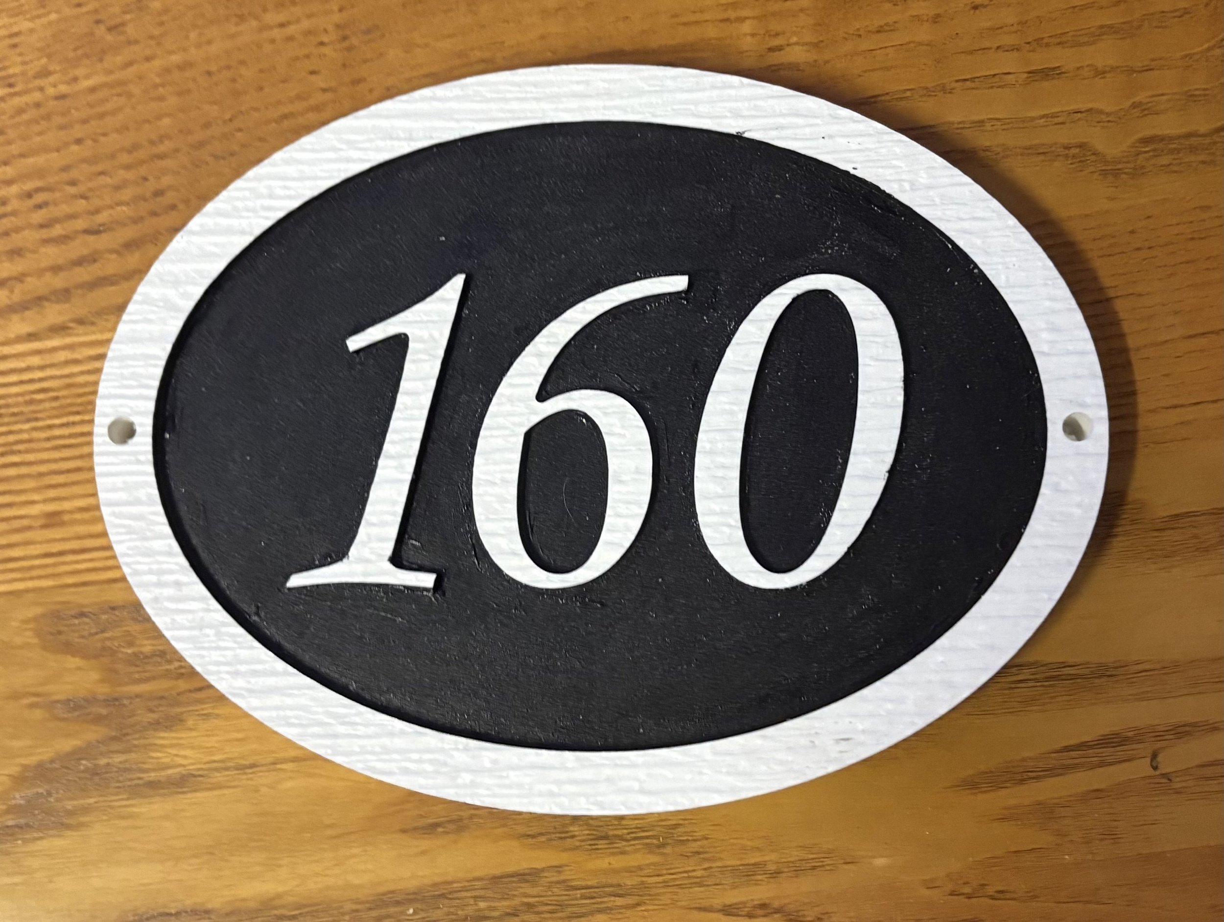 Civic Address Sign - Oval