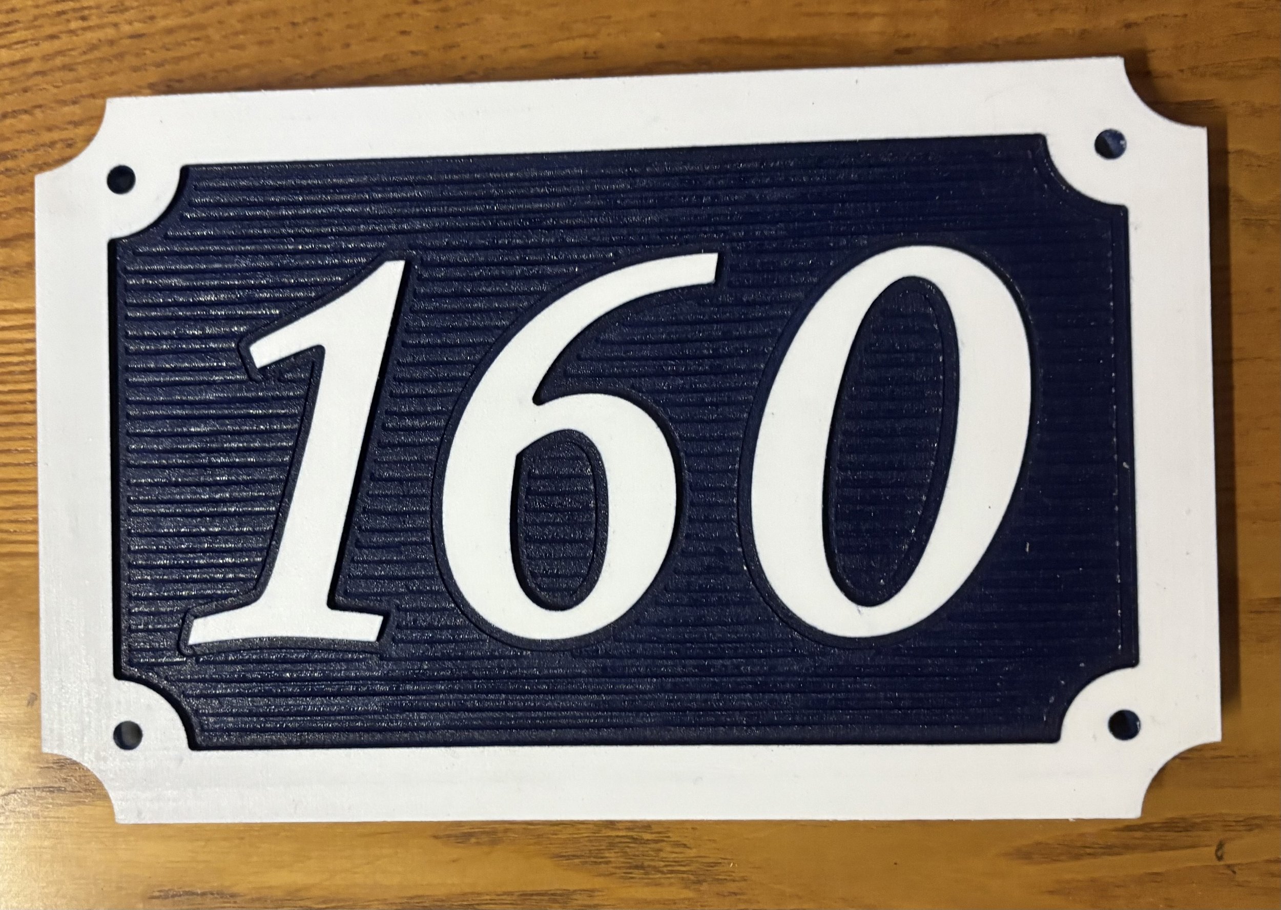 Civic Address Sign - Colonial Style