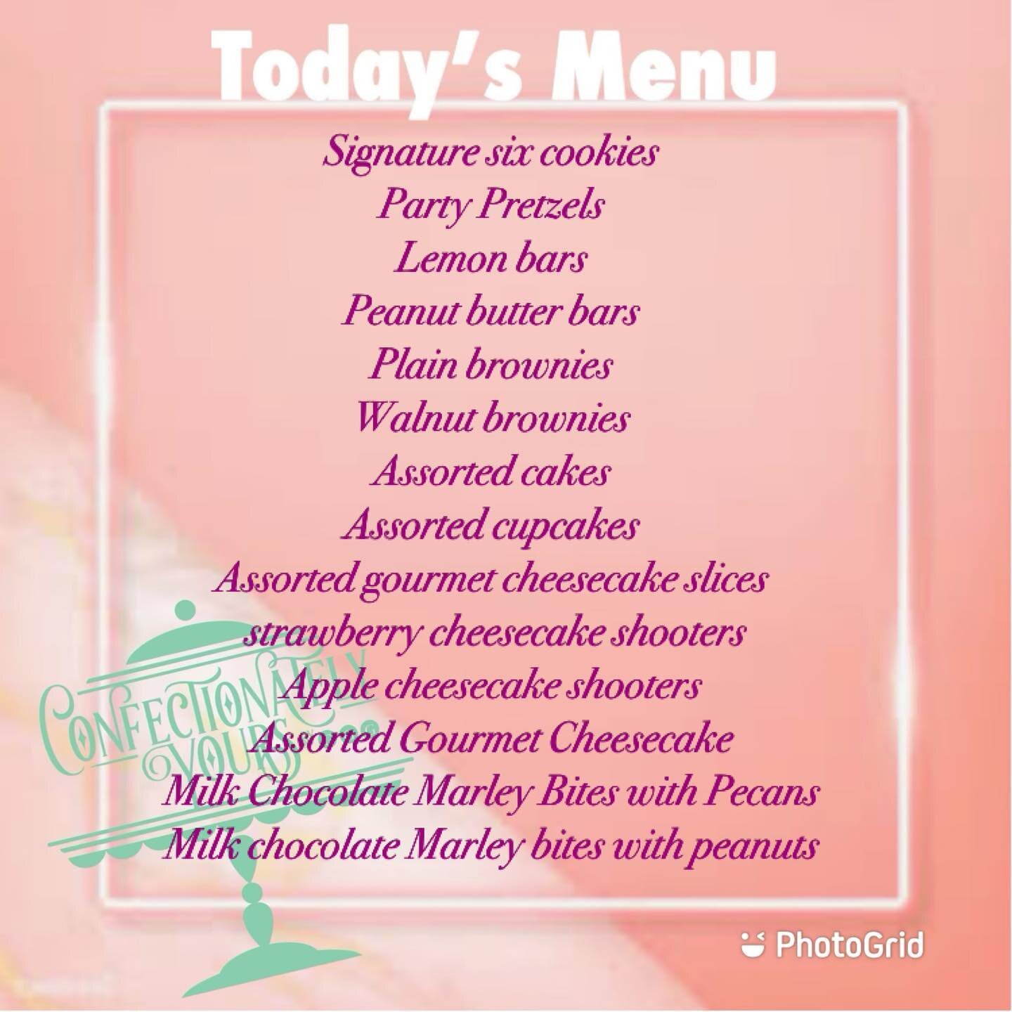Today&rsquo;s Menu