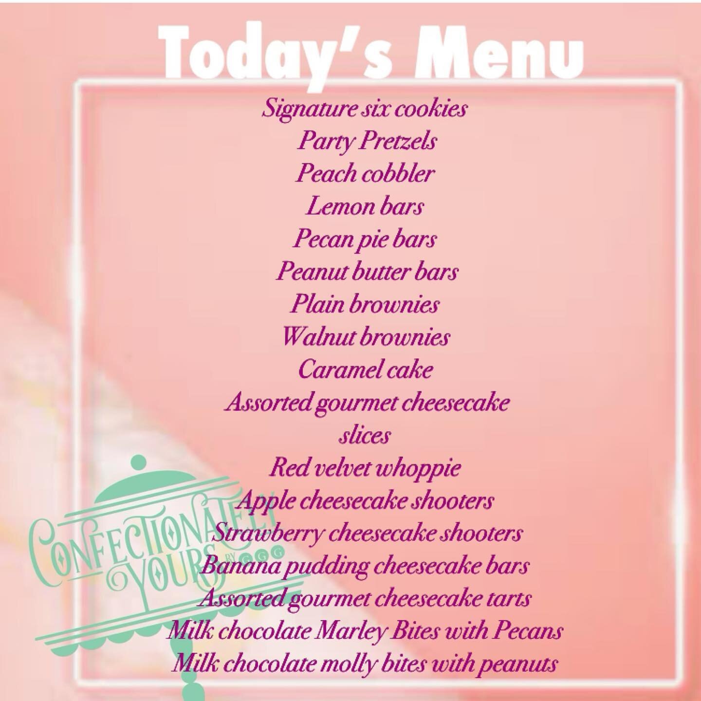 Today&rsquo;s Menu